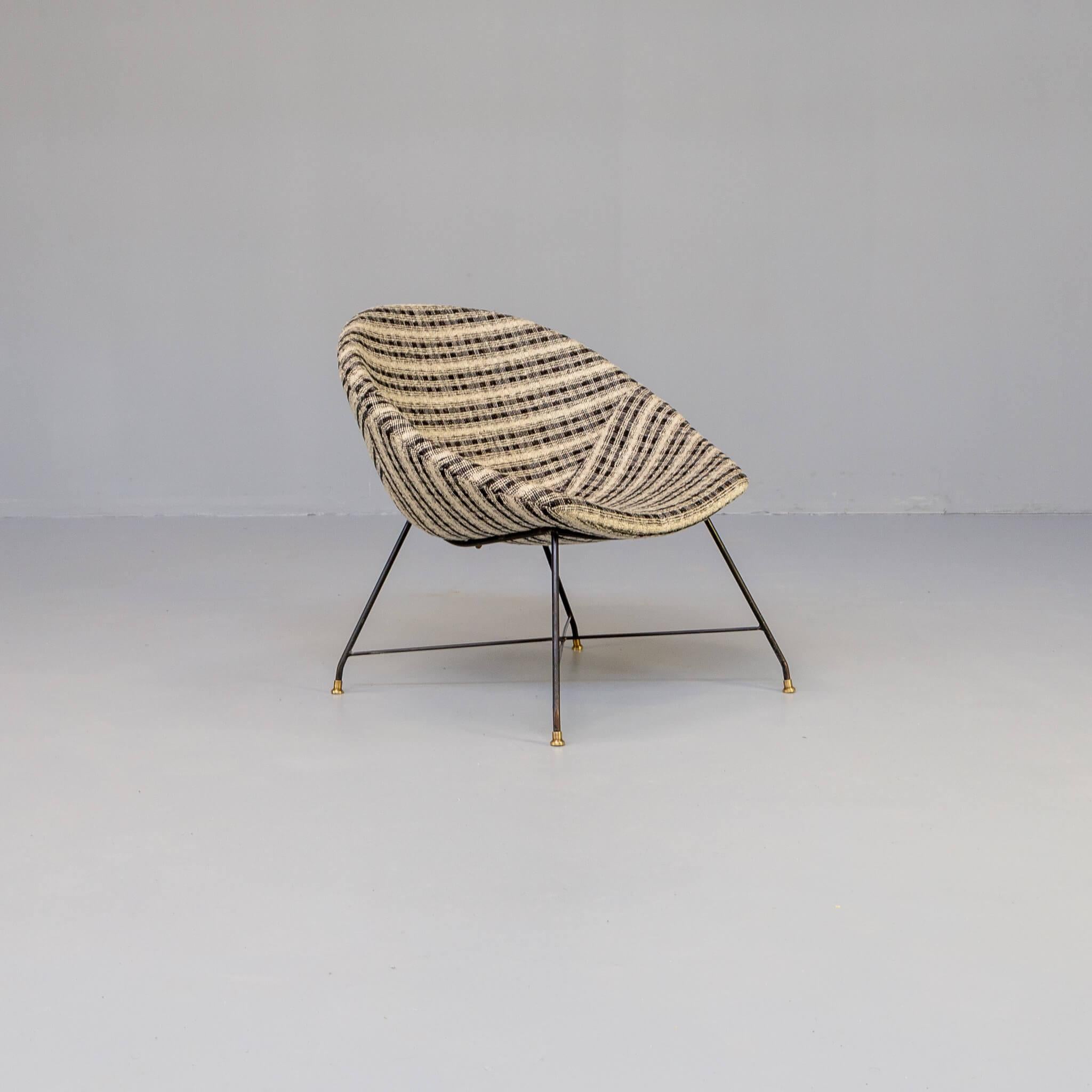 Italian 50s Augusto Bozzi Lounge Chair for Saporiti