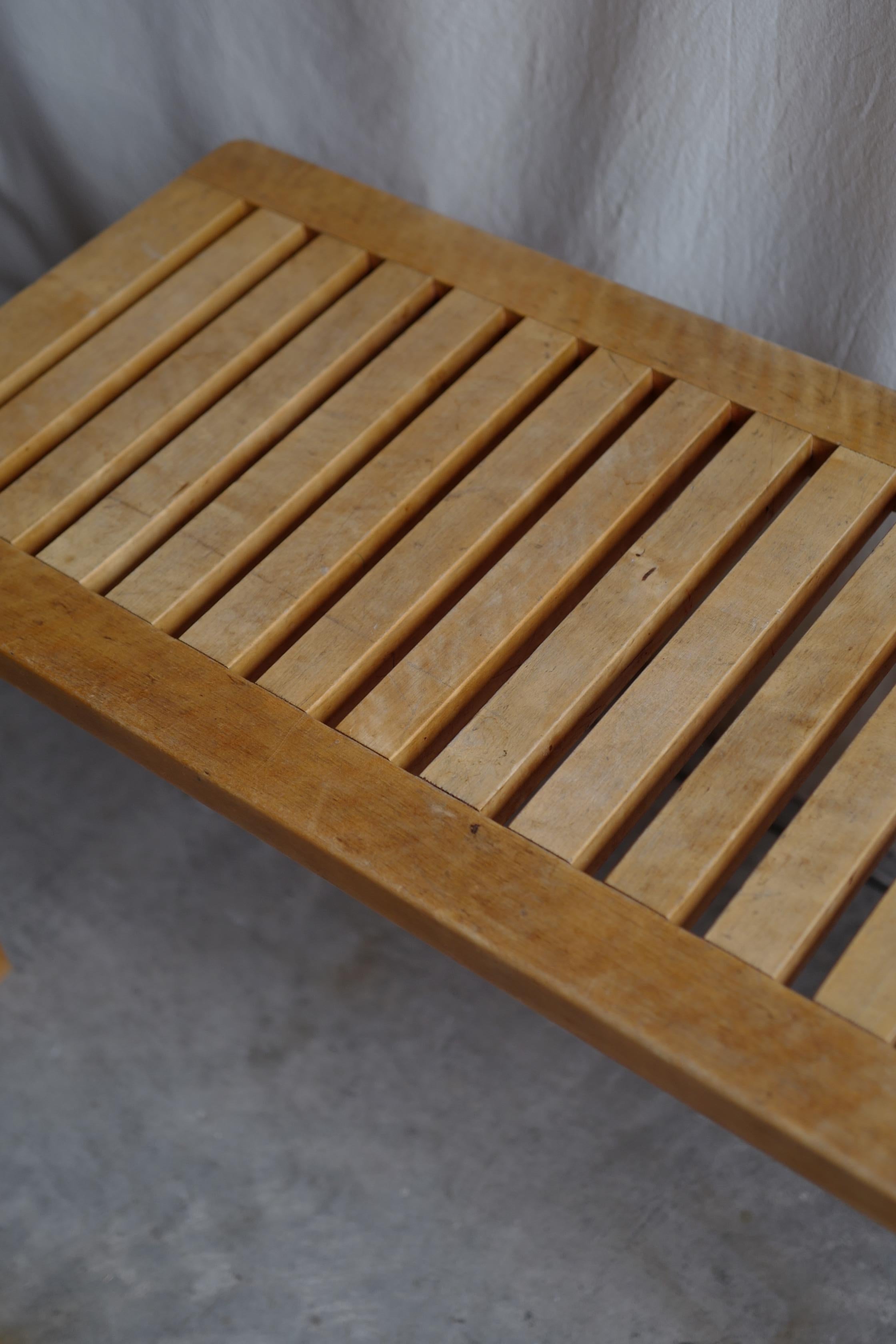 Finnish 50's bench 153A natural For Sale