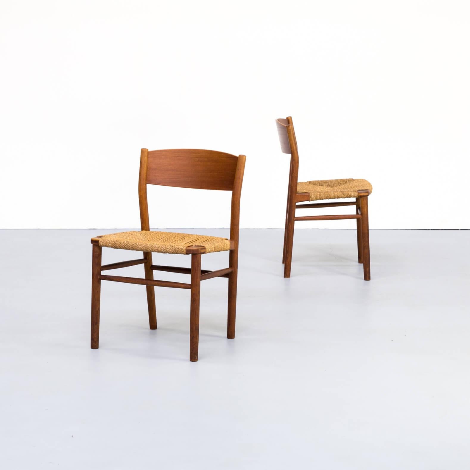 Designer Børge Mogensen was born in Aalborg, Denmark in 1914. He studied furniture design at the Copenhagen School of Arts & Crafts under esteemed Professor Kaare Klint from 1936–1938. Next, he studied at the School of Furniture at the Royal Academy
