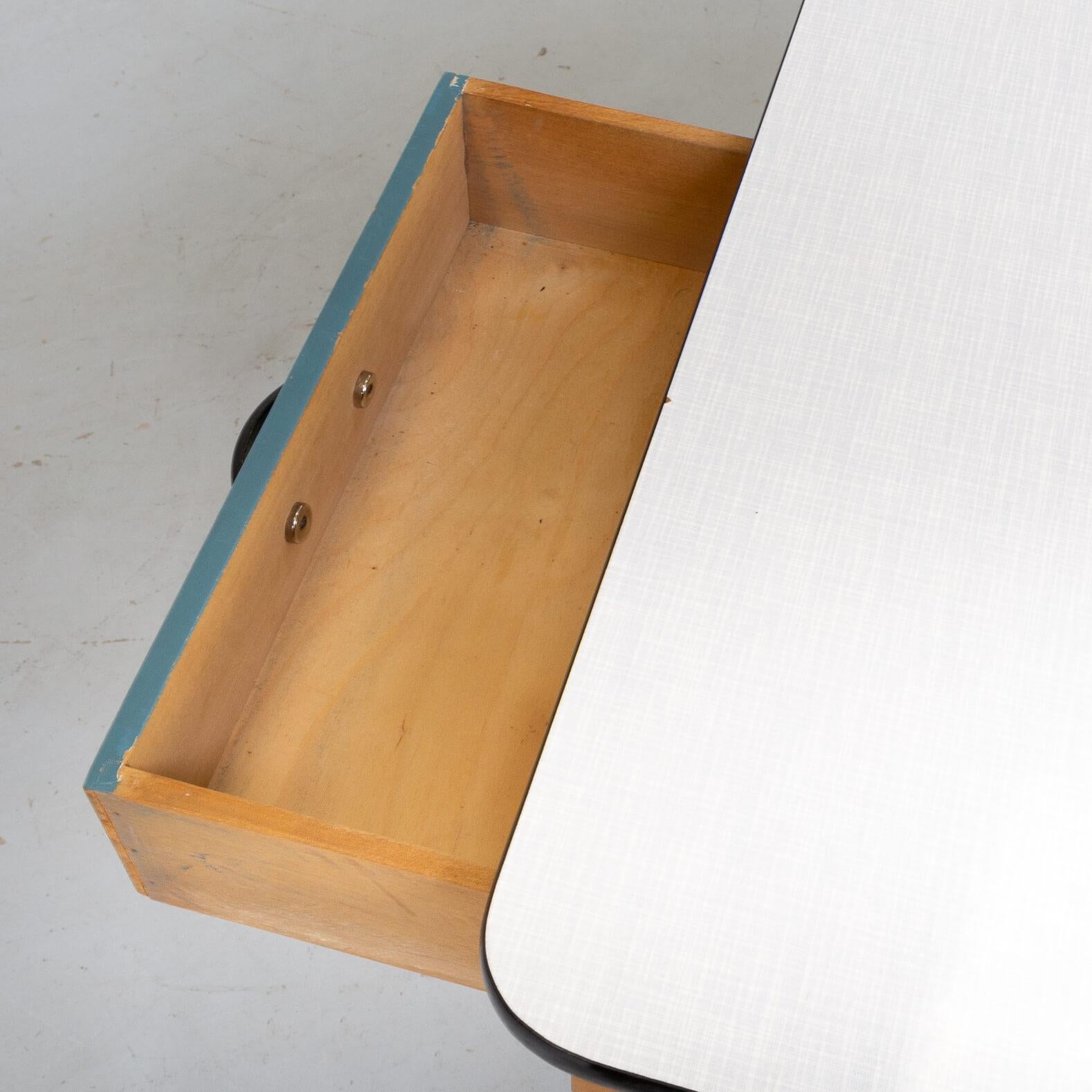 50s Coen de Vries Wooden Writing Desk for Devo For Sale 2