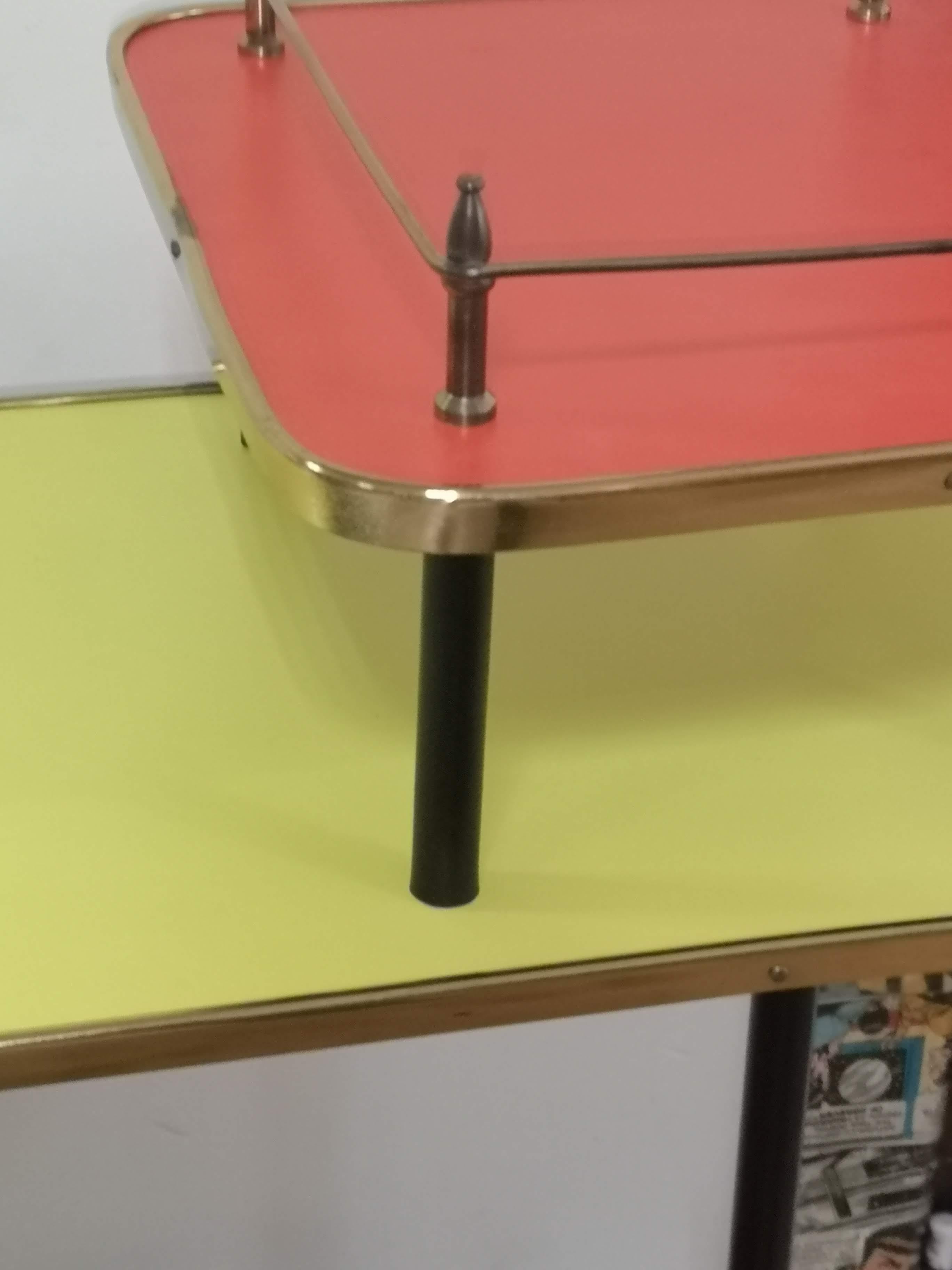 1950s Console Table in Coloured Formica 6