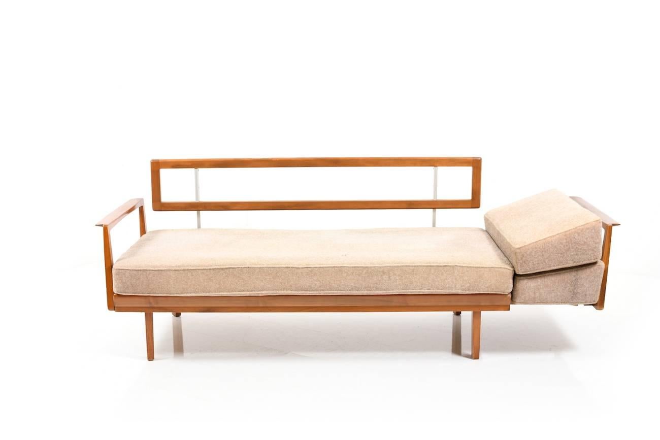Fabric 1950s Daybed by Wilhelm Knoll