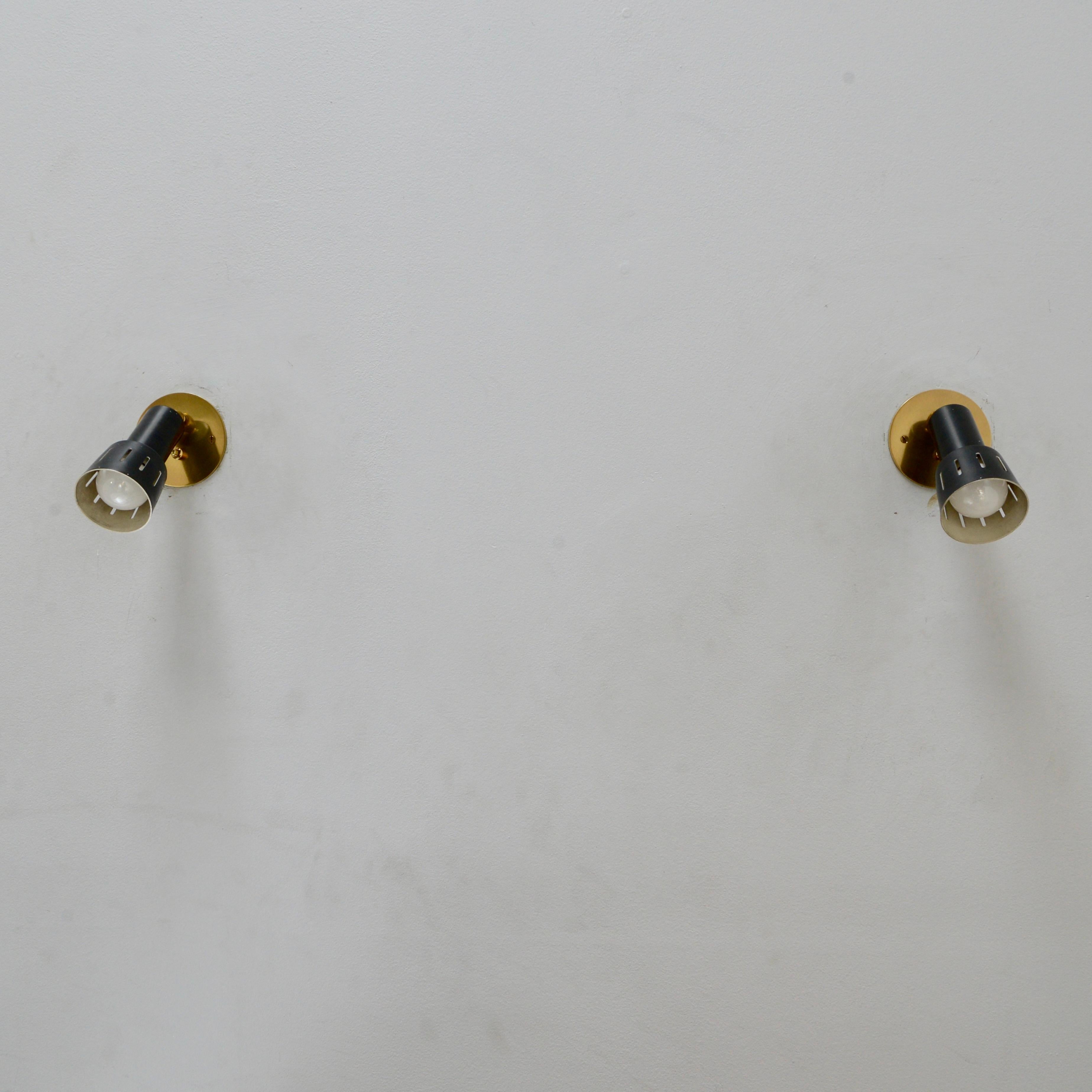 50s Directional Spot Sconces In Good Condition For Sale In Los Angeles, CA