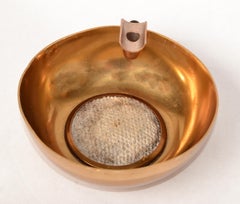 50s Dunhill Gold Plate Brass Cigar Ashtray British Colonial England Collectibles