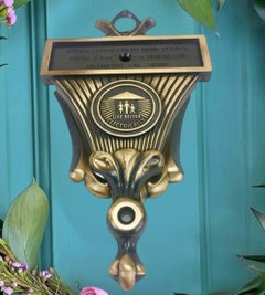 50s Eichler Home Cold War Atomic Scare Mid Century Modern Brass Door Knocker