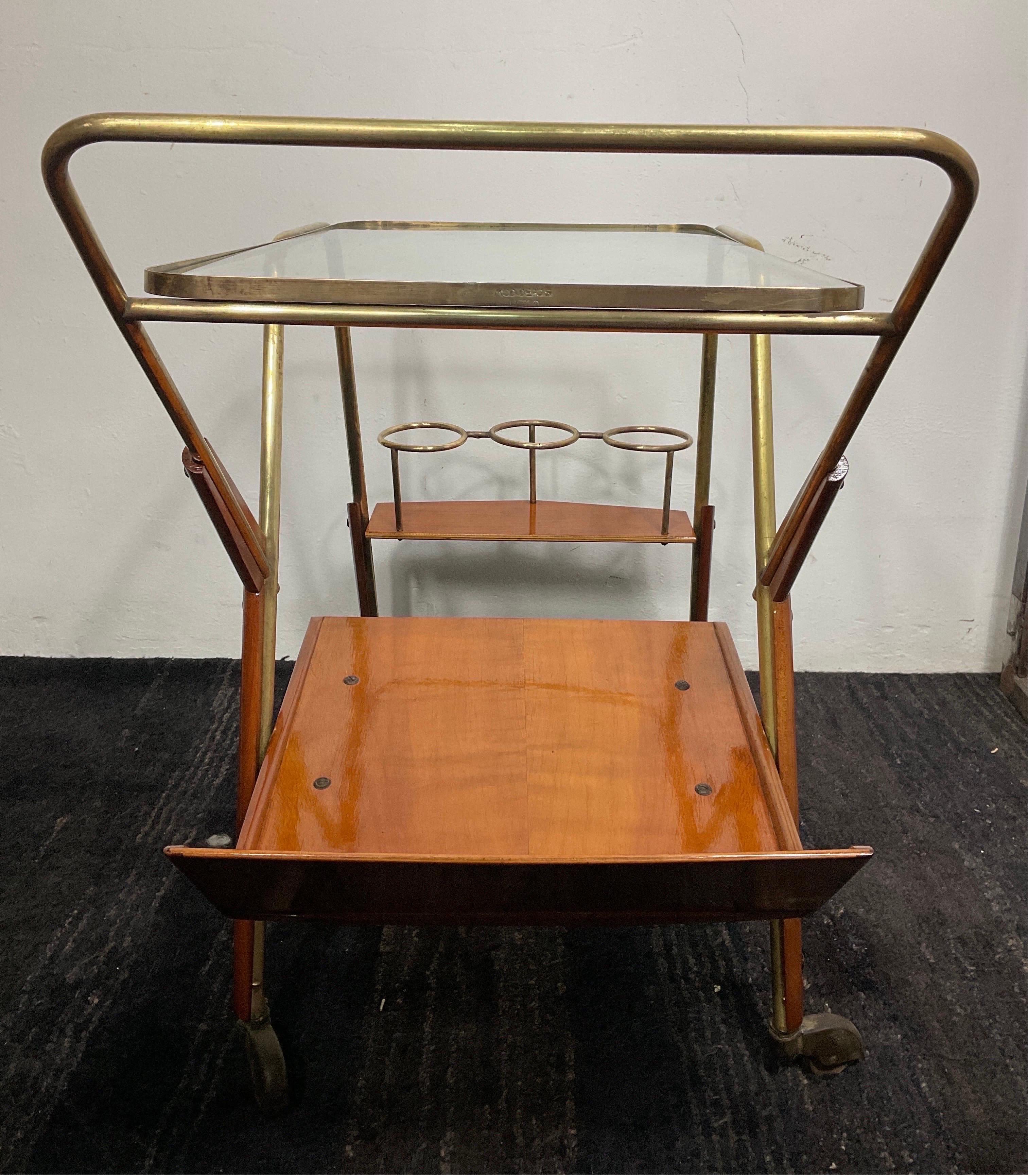 50's food trolly attributable to Cesare Lacca For Sale 4