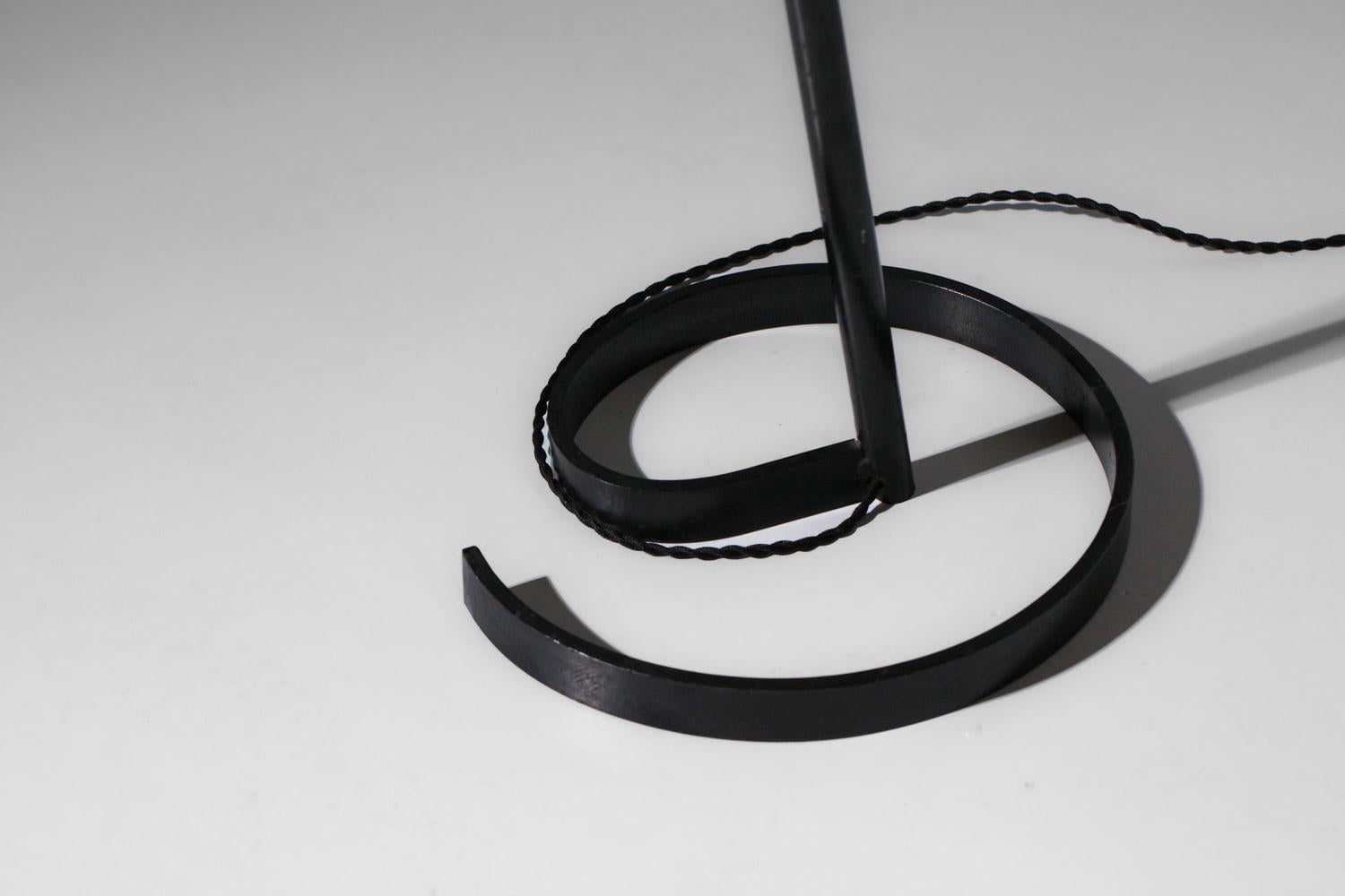 50er Jahre französische Stehlampe mit Diabolo-Schirm im Angebot 2
