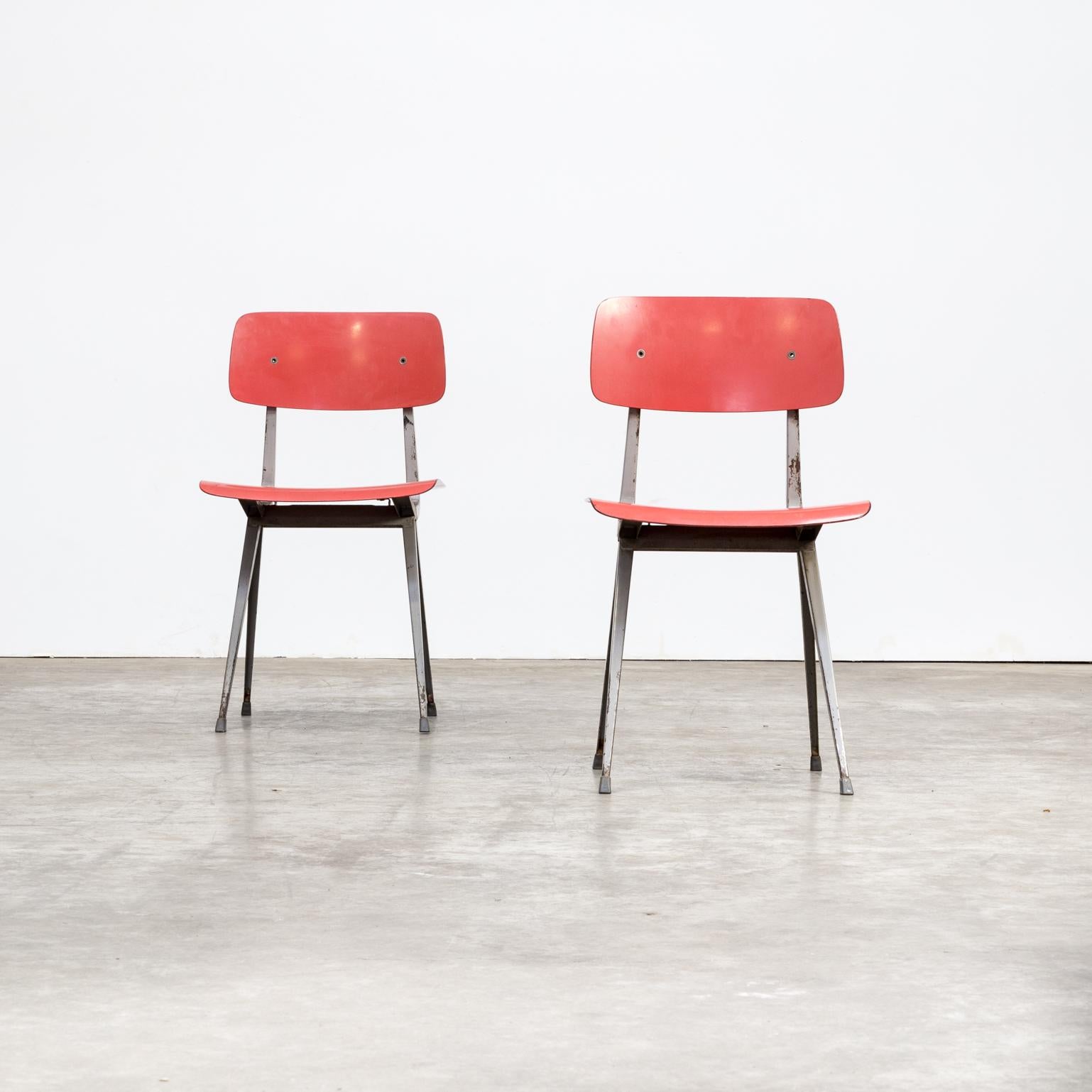 1950s Friso Kramer ‘Result’ Chair for Ahrend de Cirkel Set of 2 In Good Condition For Sale In Amstelveen, Noord