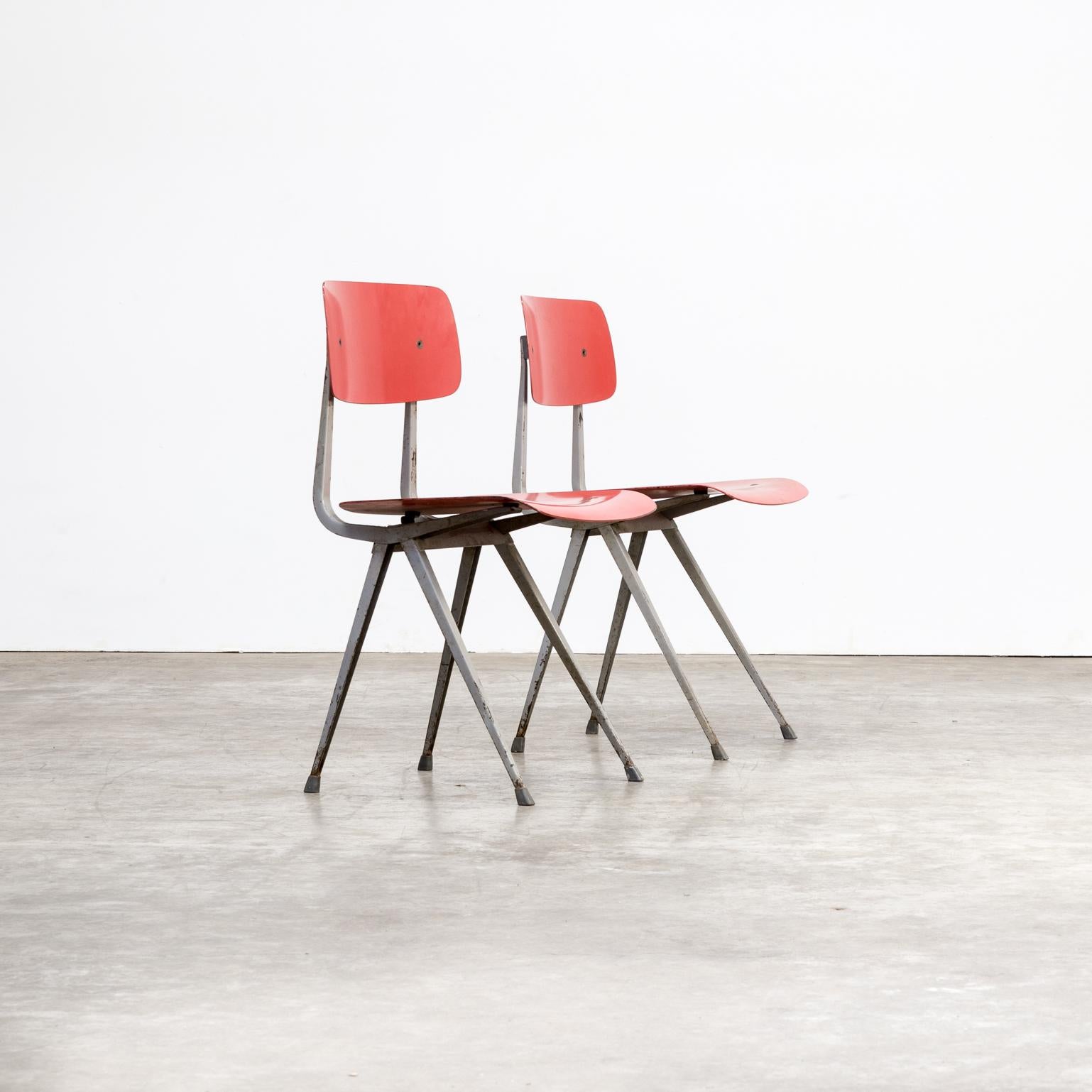 Mid-20th Century 1950s Friso Kramer ‘Result’ Chair for Ahrend de Cirkel Set of 2 For Sale