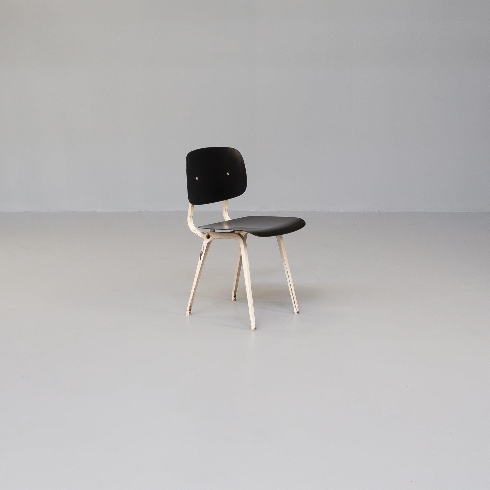 Metal 50s Friso Kramer ‘revolt’ Chair for Ahrend de Cirkel Set/8 For Sale