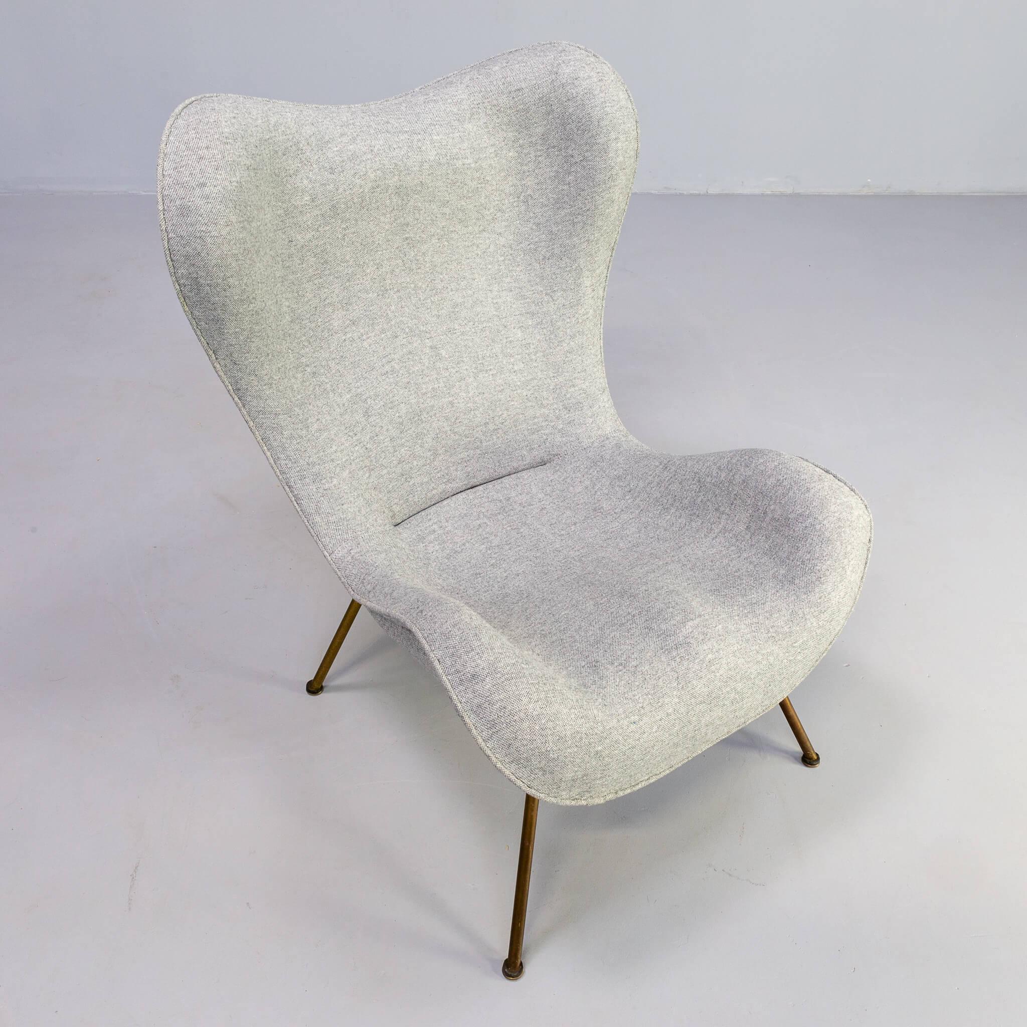 50er Jahre Fritz Neth 'madame' Lounge Fauteuil und Ottomane für Correcta 3