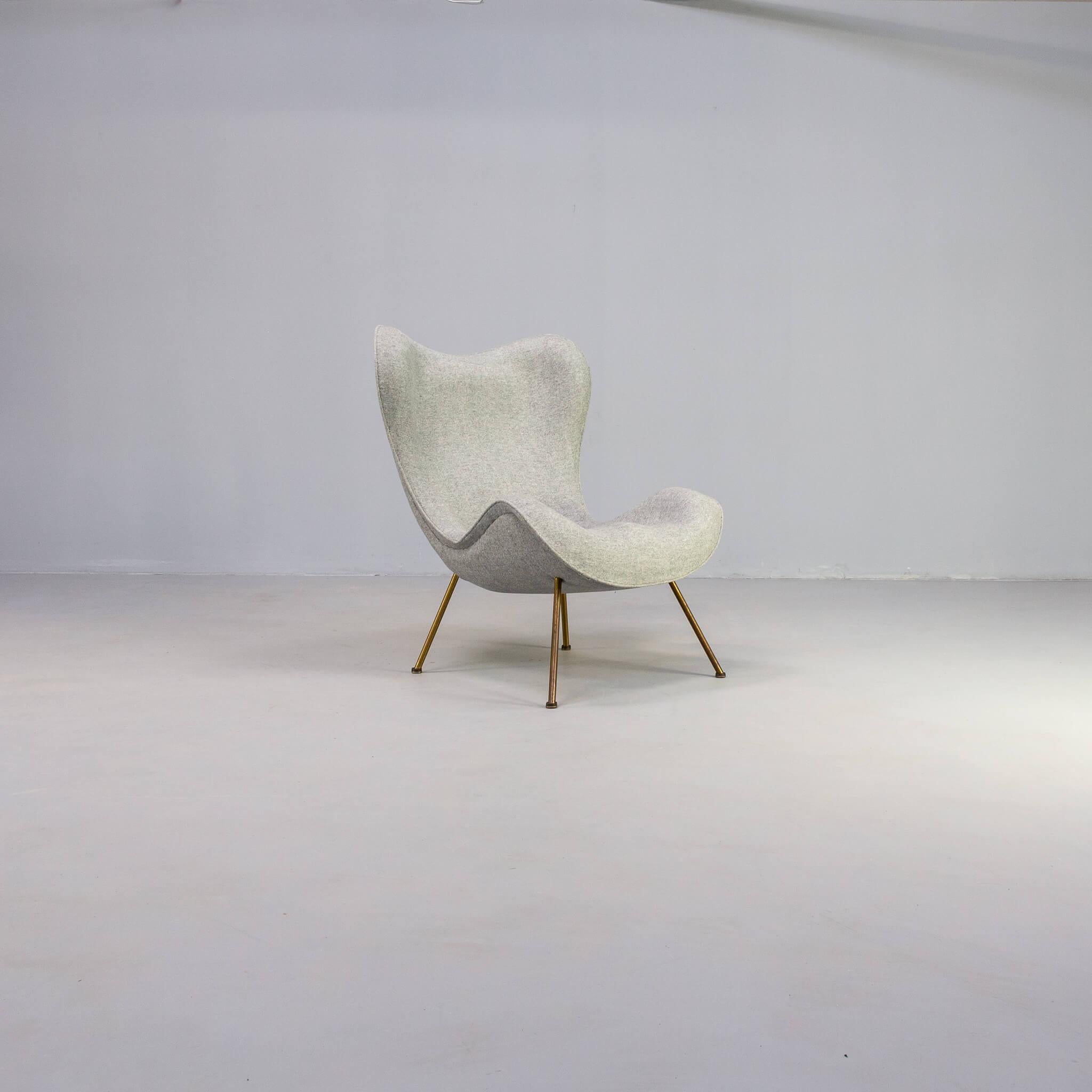 50er Jahre Fritz Neth 'madame' Lounge Fauteuil und Ottomane für Correcta im Zustand „Gut“ in Amstelveen, Noord