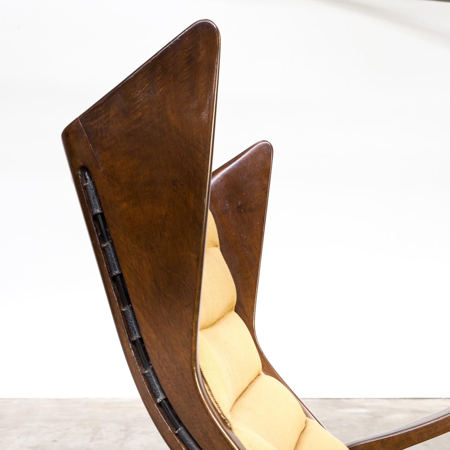 1950s Gio Ponti, attributed, Model 572 Rocking Chair for Cassina For Sale 5