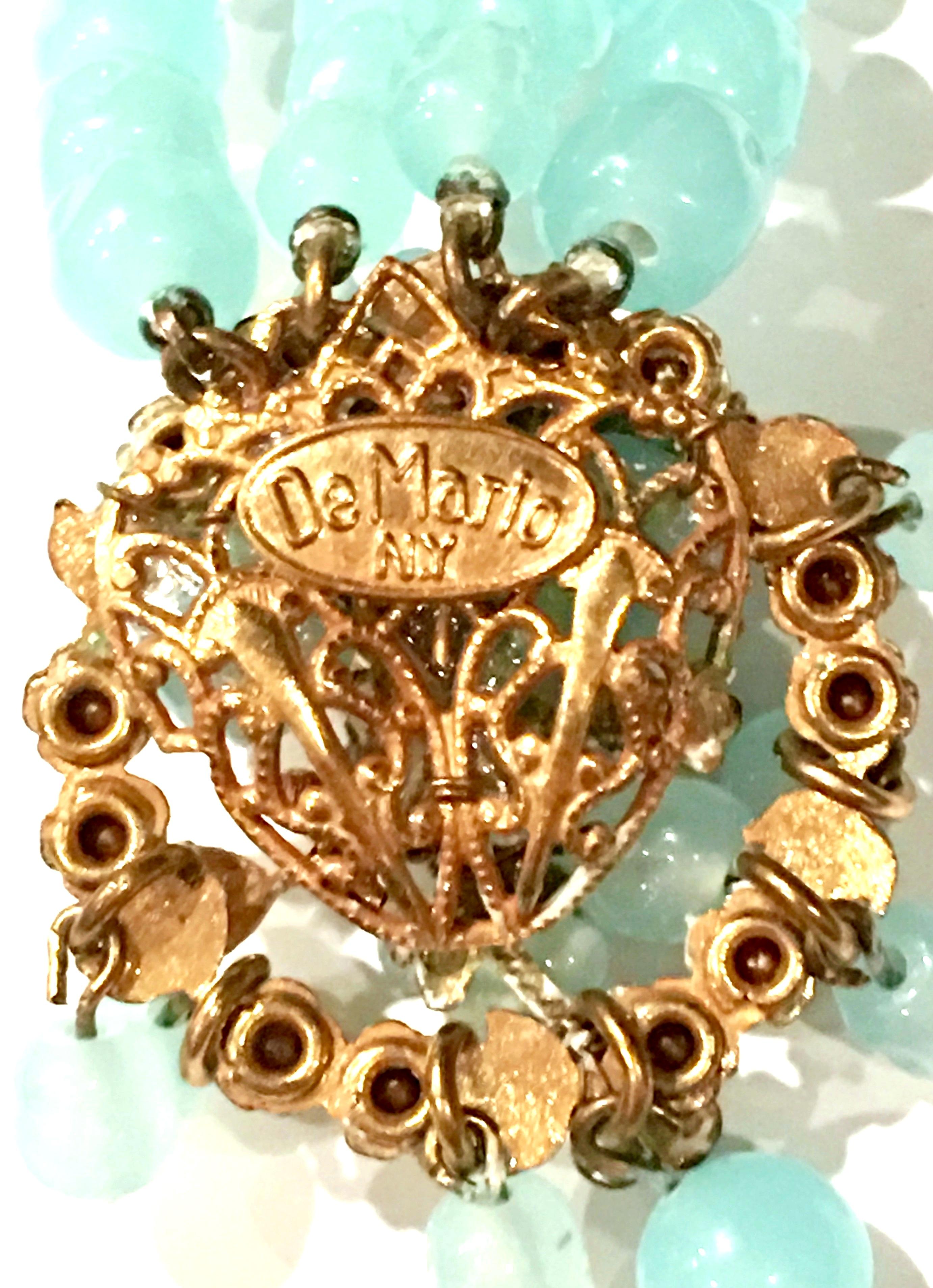 50'S Gold Austrian Glass Bead & Crystal Demi Parure By, Robert DeMario-Signed 7