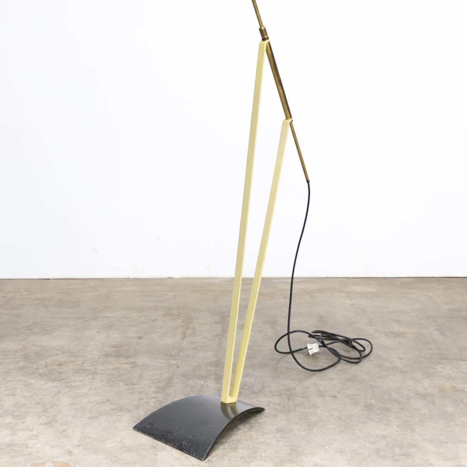 1950s Hans Bergström Floor Lamp with Adjustable Fabric Shade for Ateljé Lyktan For Sale 4