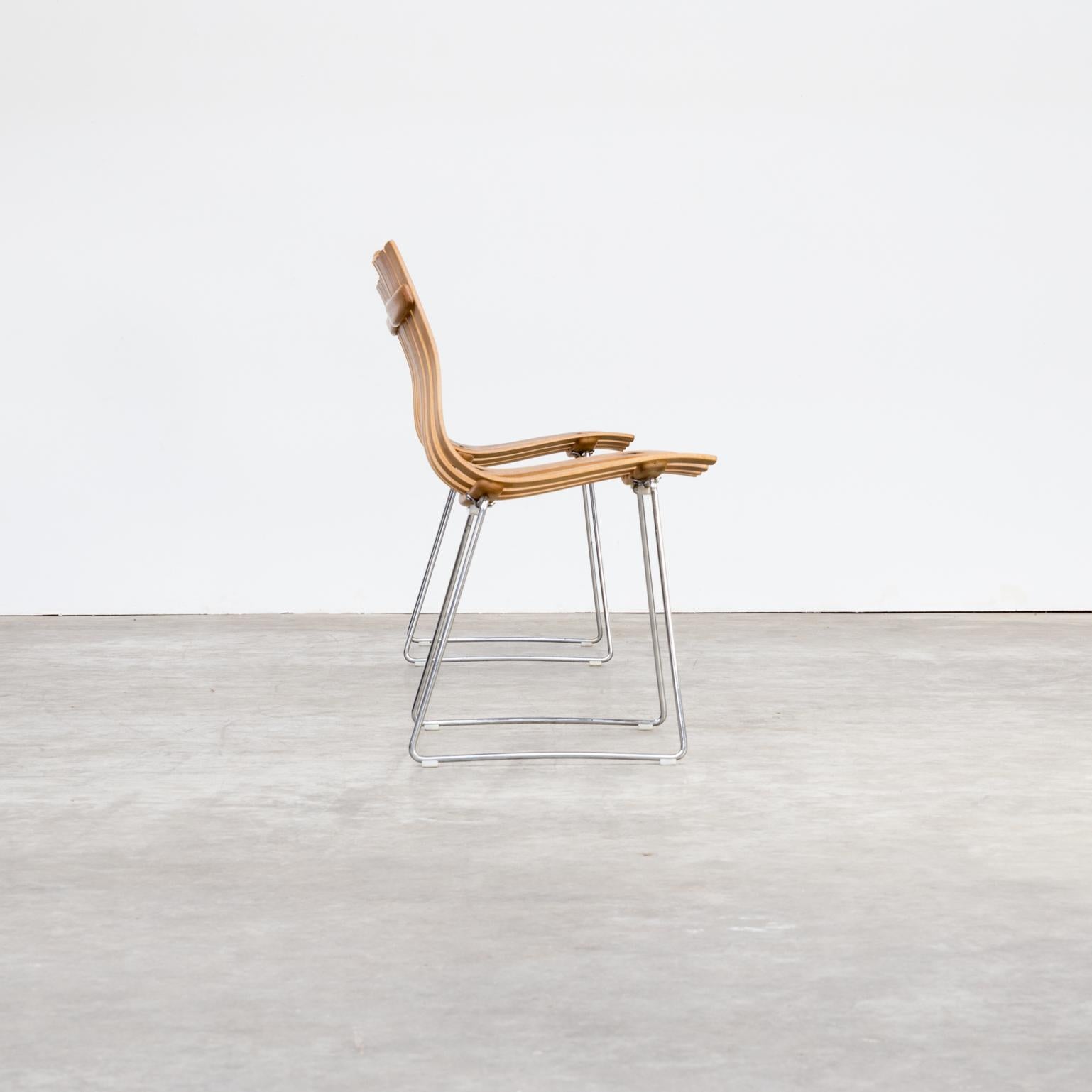 Mid-20th Century 1950s Hans Brattrud ‘Scandia’ Chair for Hove Möbler Set/2 For Sale