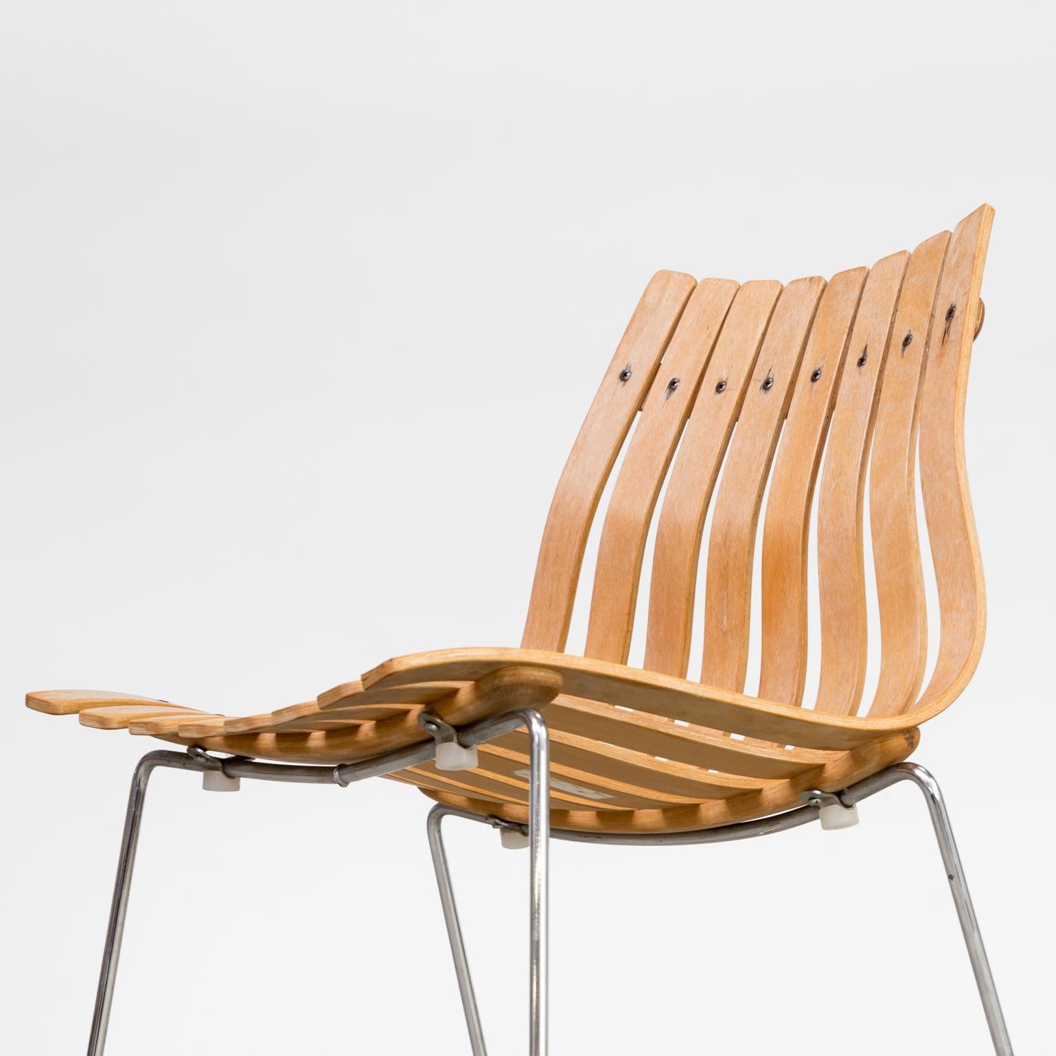 1950s Hans Brattrud ‘Scandia’ Chair for Hove Möbler Set/2 For Sale 2
