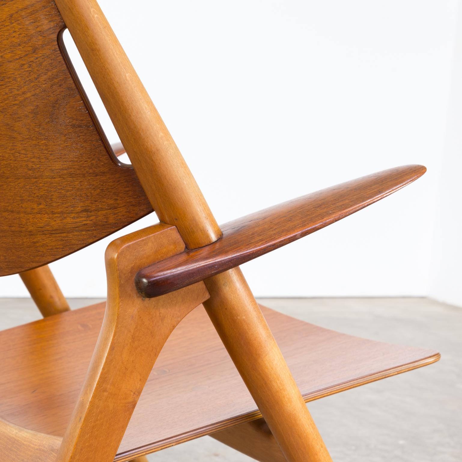 1950s Hans Wegner ‘Ch28t’ Fauteuil for Carl Hansen & Søn Set of Two For Sale 4