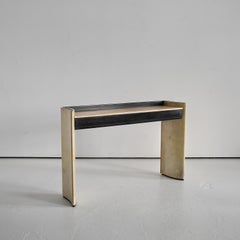 50s Italian Curved Vellum/Parchment Console