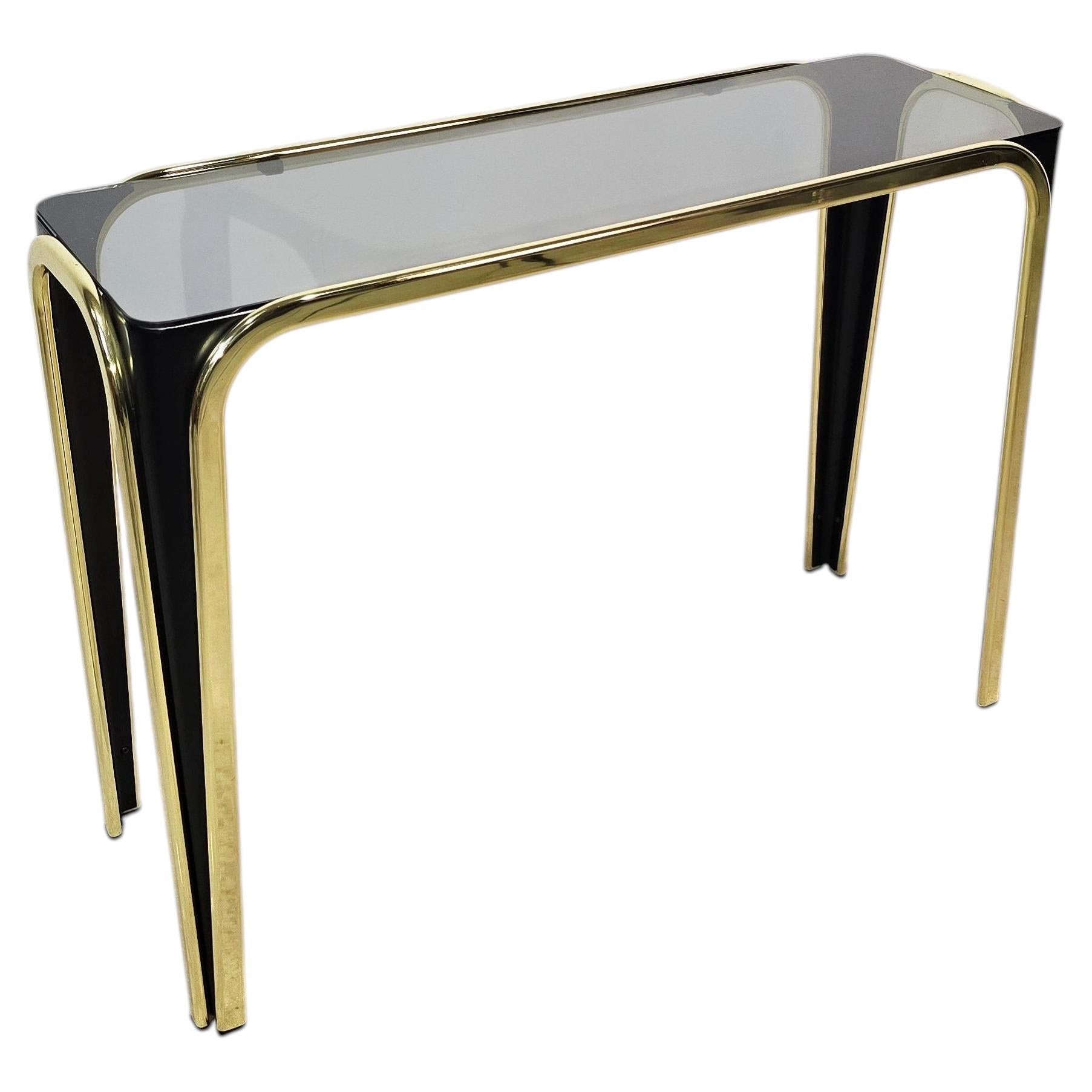 50s Italian Gilted & Glass Console Table – Mid-Century Modern
