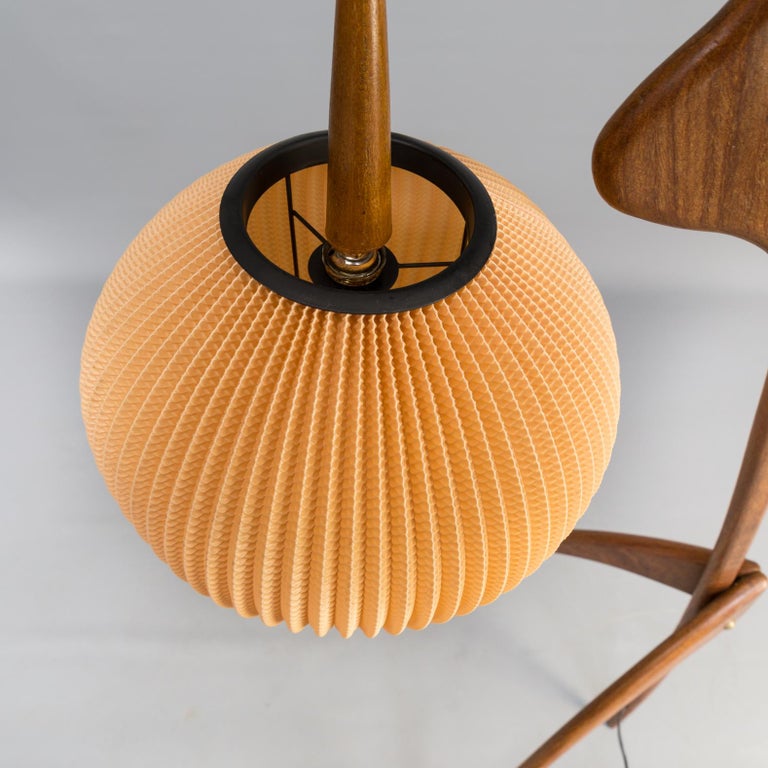 1950s Jean Rispal Floor Lamp “Praying Mantis” for Rispal, France For ...