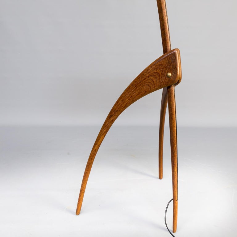 1950s Jean Rispal Floor Lamp “Praying Mantis” for Rispal, France For ...