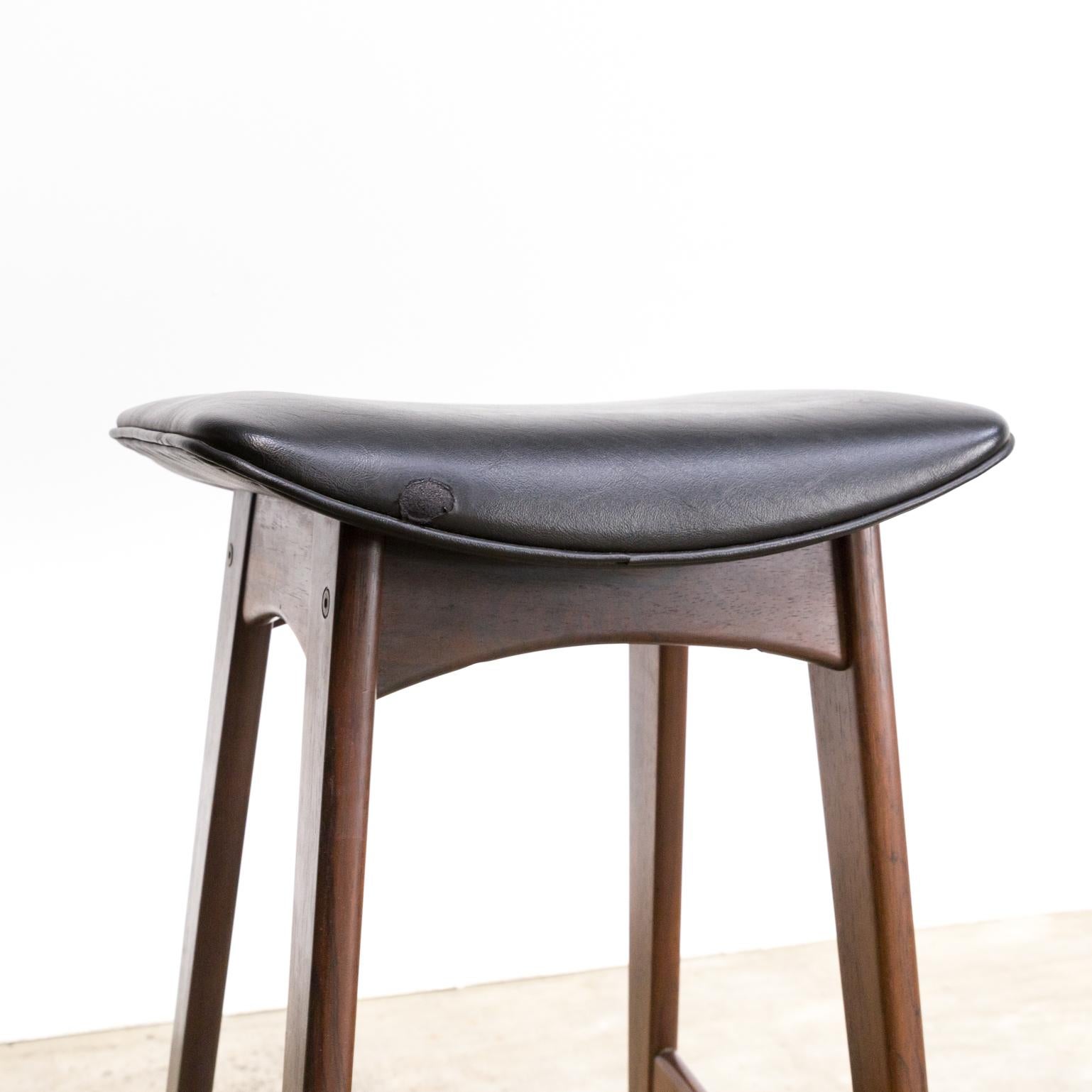 Teak 1950s Johannes Andersen Bar Stools for J. Skaaning & Son & Brdr. Andersen For Sale