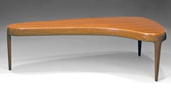 Mid century modern Johannes Andersen ''Capri'' Teak Wood Coffee Table