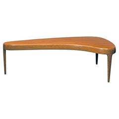 Tavolino da caffè in legno di teak di Johannes Andersen, metà secolo, moderno.