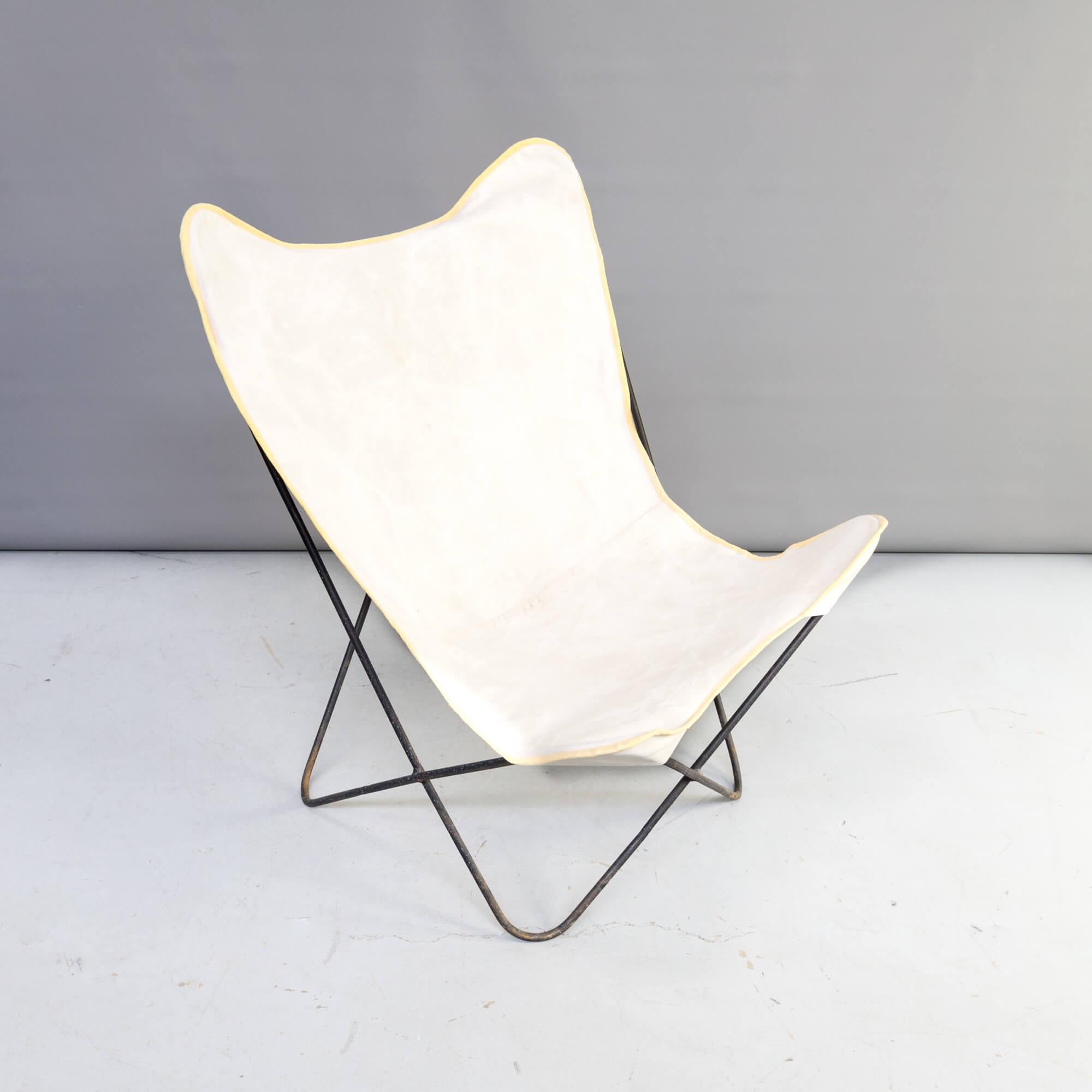 Metal 1950s Jorge Ferrari-Hardoy ‘Butterfly’ Chair for Knoll For Sale