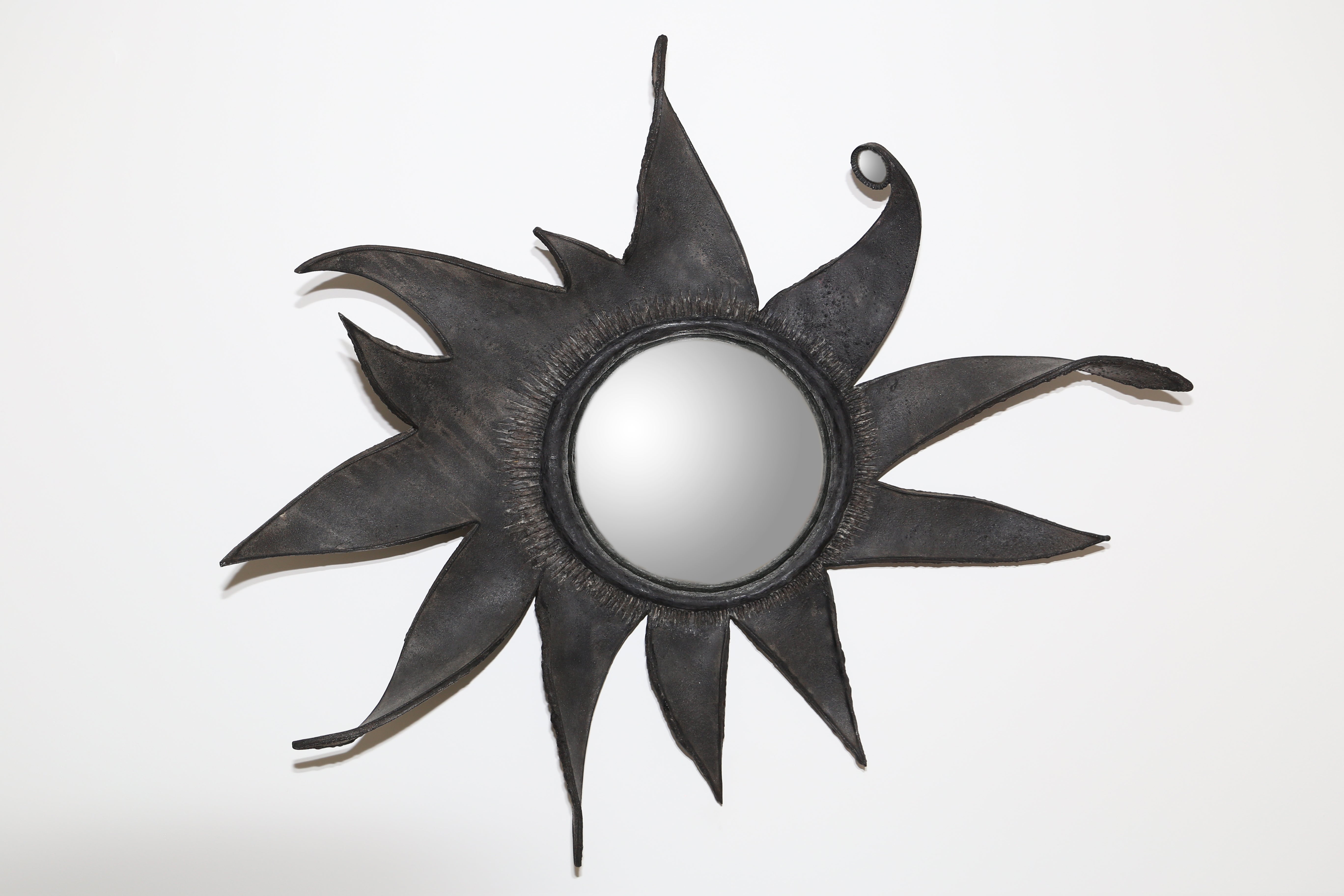 50's Line Vautrin 'Folie' talosel convex mirror    For Sale