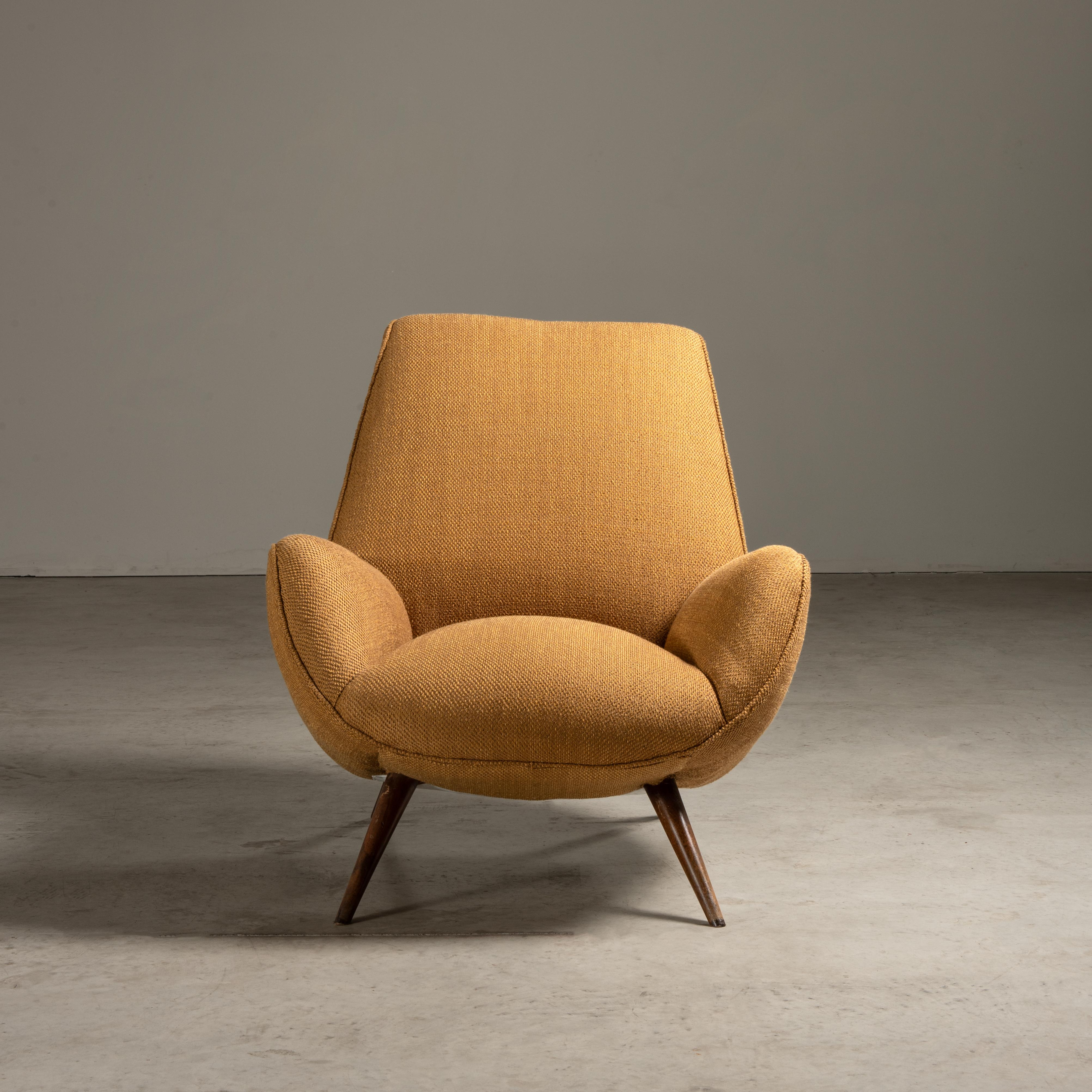 50's Lounge Chair with Ottoman, Brazilian Mid-Century Modern 1