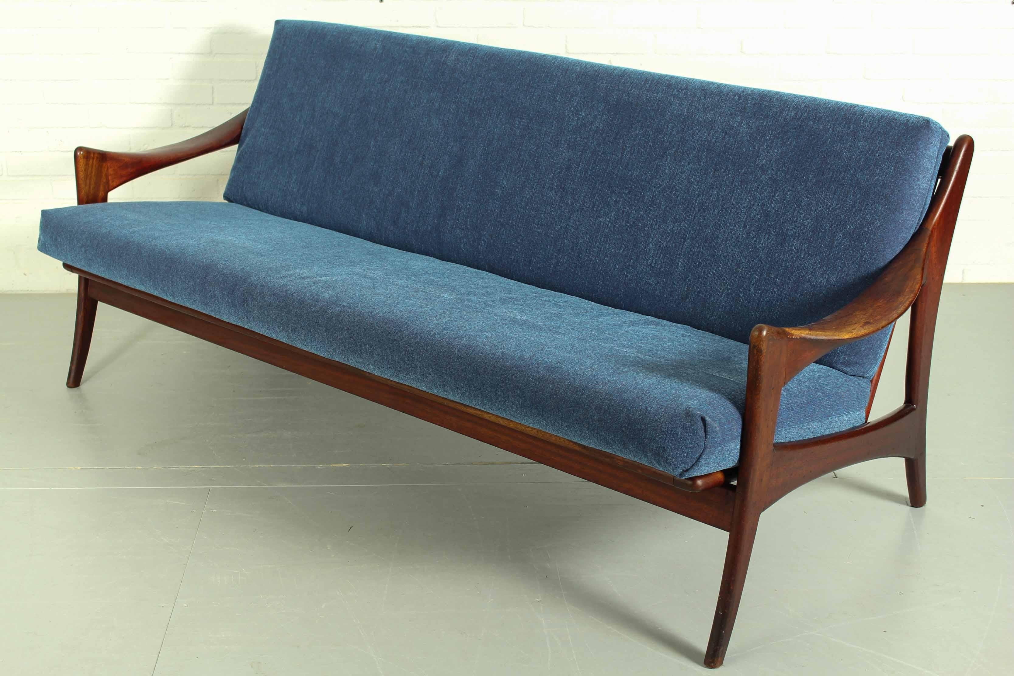 50er Jahre Mid Century Dutch Design Sofa für De Ster Gelderland (Moderne der Mitte des Jahrhunderts) im Angebot