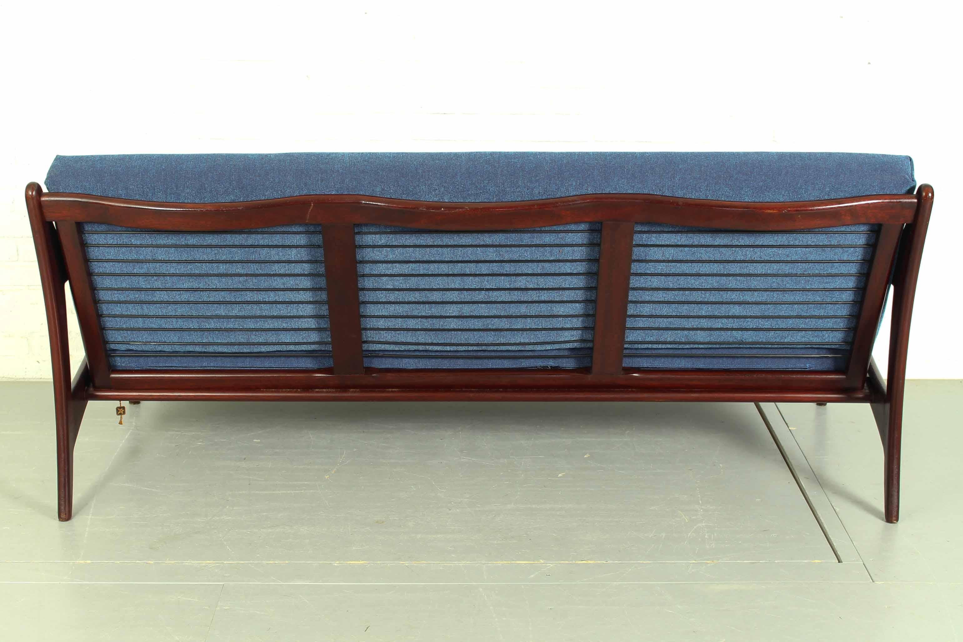 50er Jahre Mid Century Dutch Design Sofa für De Ster Gelderland (Teakholz) im Angebot