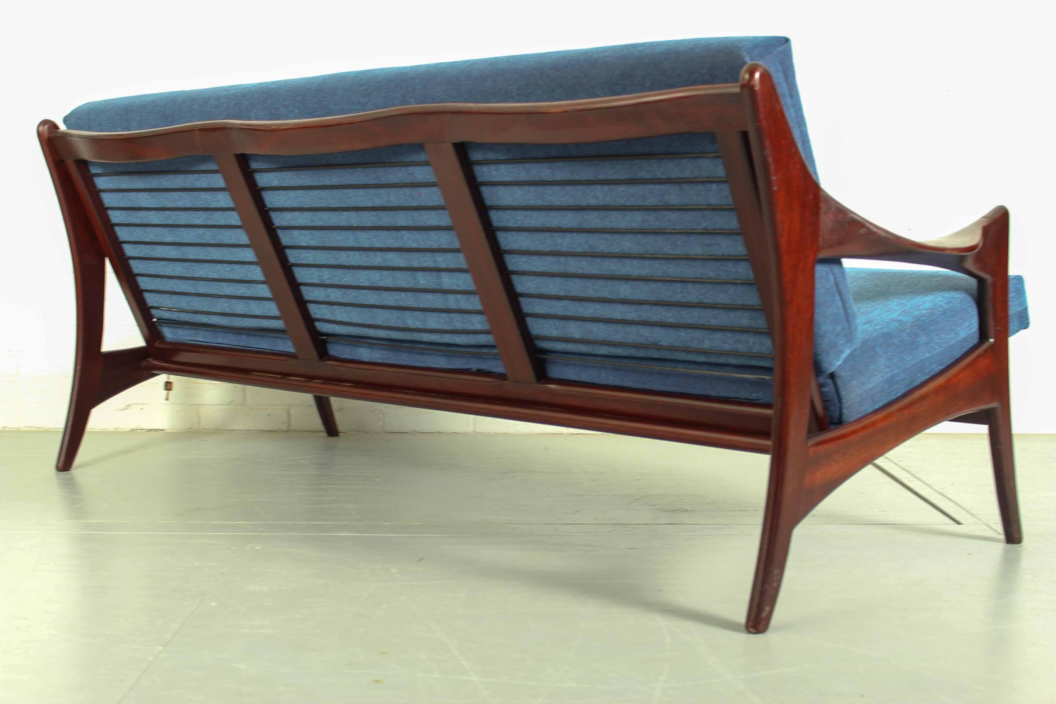 Teak 50s Mid Century Dutch Design Sofa for De Ster Gelderland For Sale