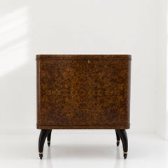 50s Mediados de siglo moderno italiano Burl Espejo Mosaico Barra Seca Estilo Guglielmo Ulrich