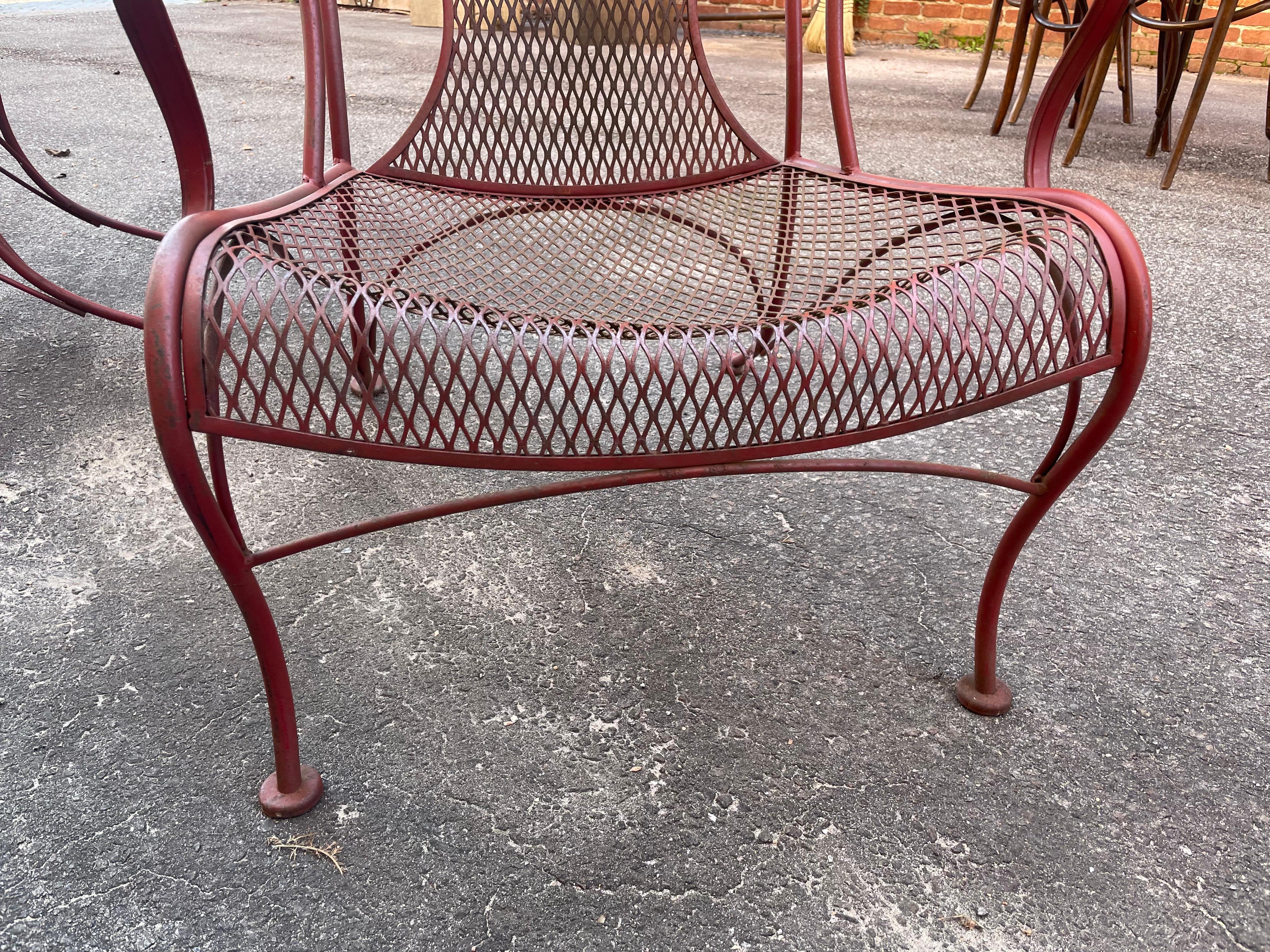 70s Herbert Saiger for Woodard Outdoor Garden Canopy Lounge Chairs, a Pair 8