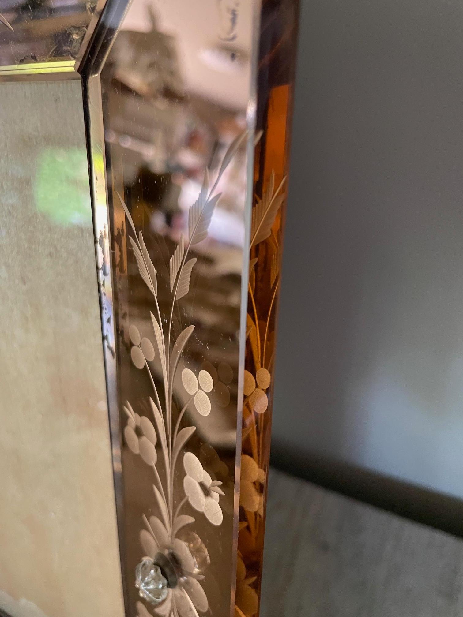 Mid-Century Modern 50's mirror photo frame For Sale