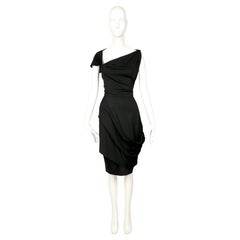 50's PEDRO RODRIGUEZ silk jersey haute couture dress