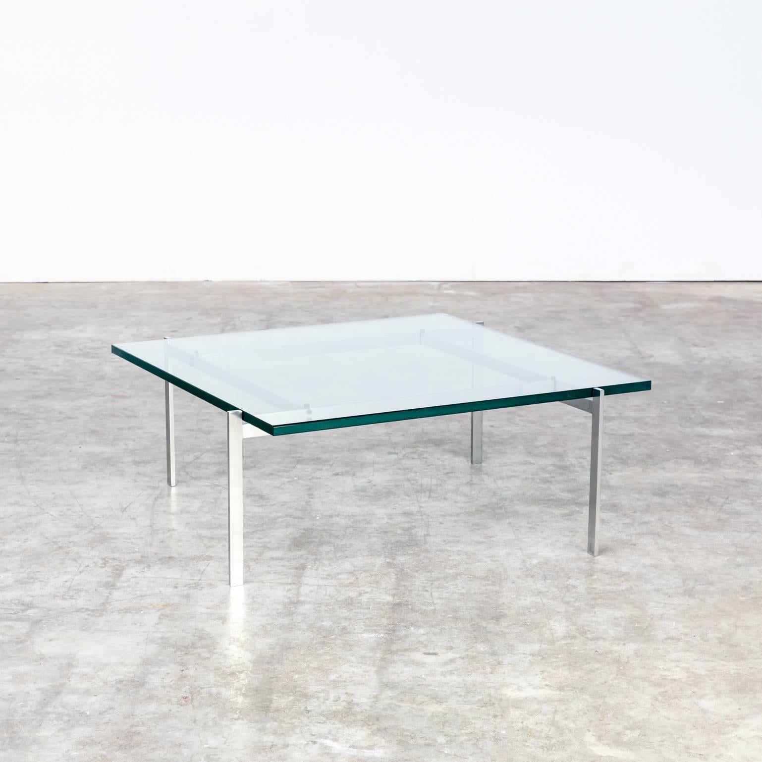 1950s Poul Kjaerholm ‘PK61’ coffee table for EKC. First edition PK61 (EKC), good condition, wear consistent with age and use, with beautiful patina on the stainless steel.