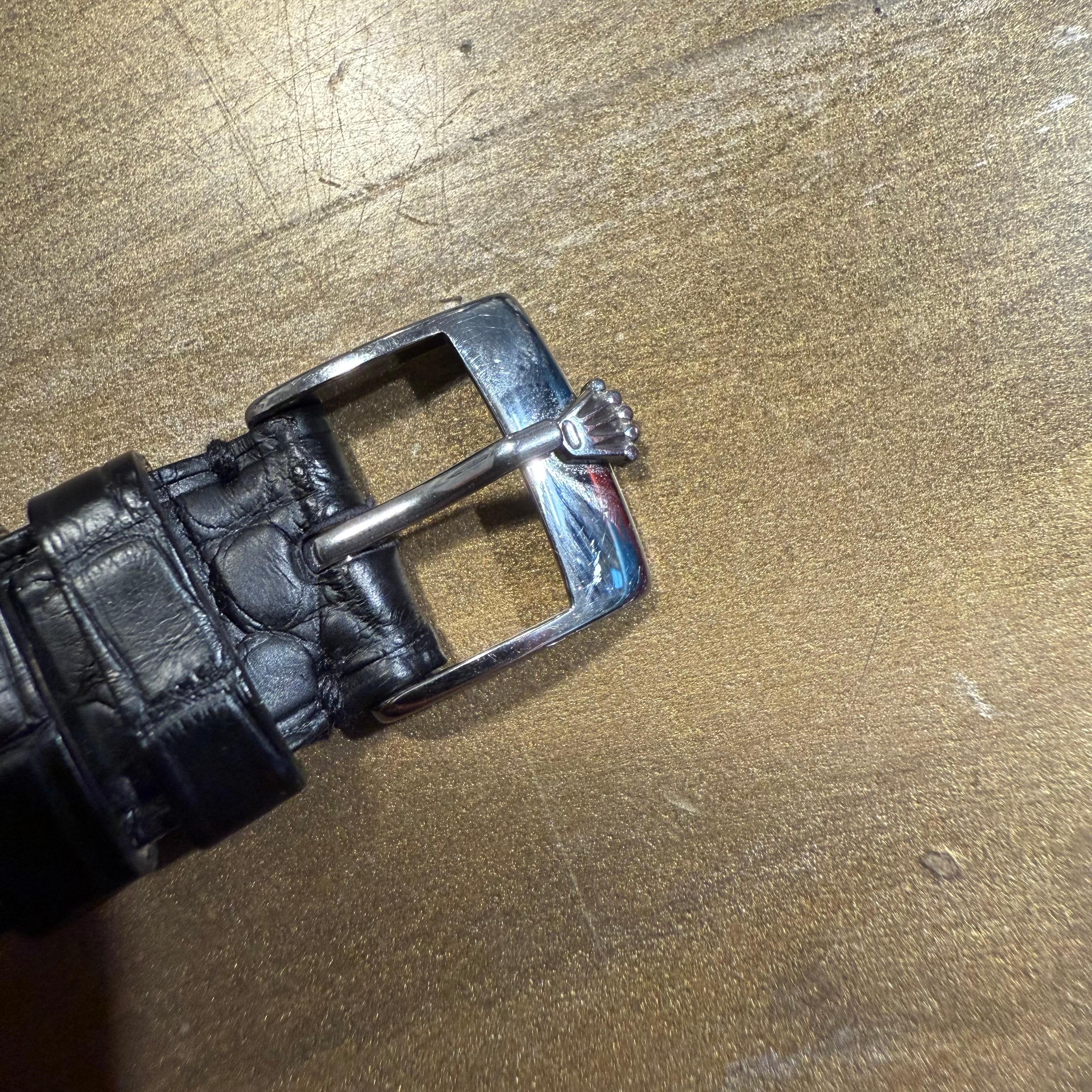 Rolex Oyster Resistente agli Urti degli anni '50 Ref. 6484 Quadrante Chevron in vendita 6