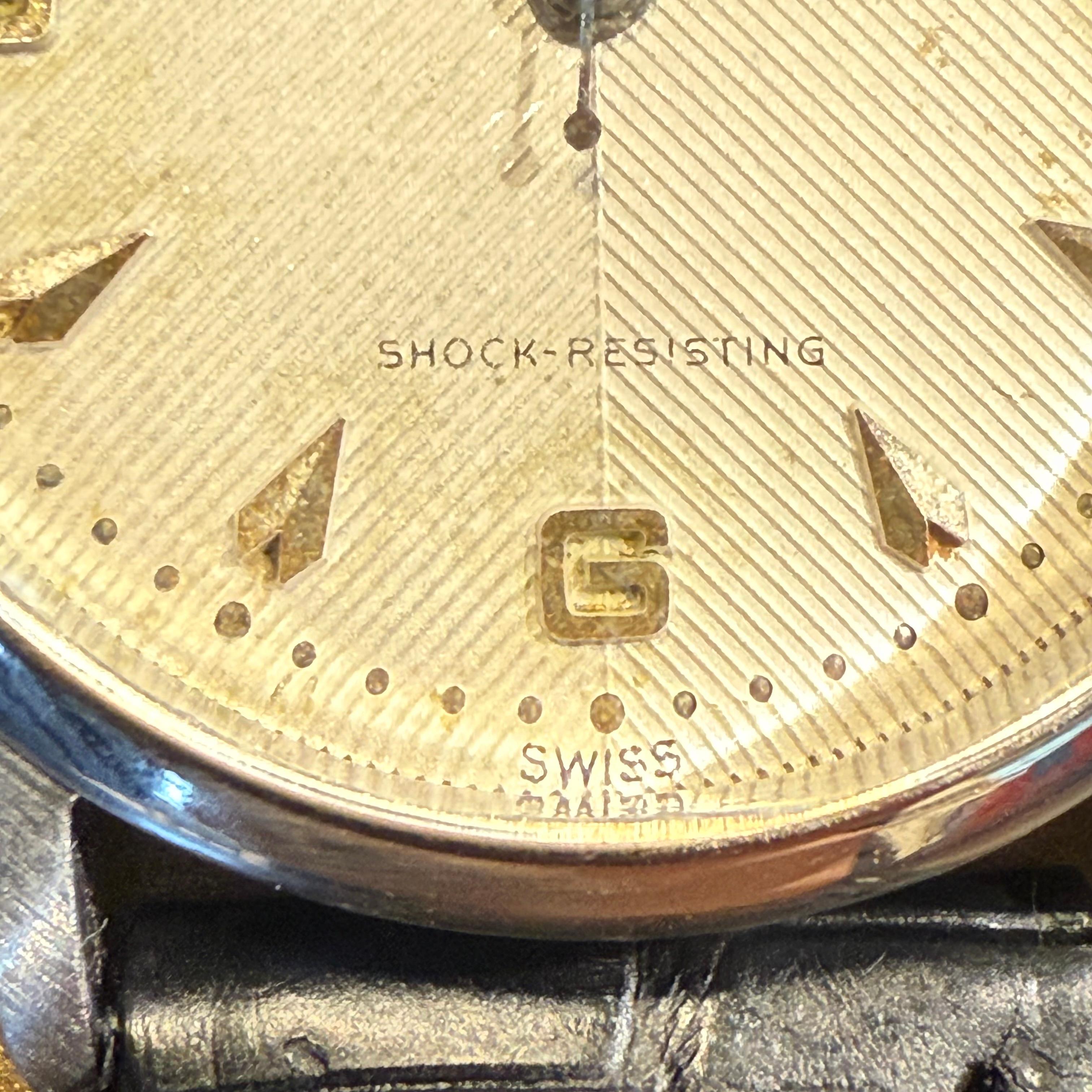 Rolex Oyster Resistente agli Urti degli anni '50 Ref. 6484 Quadrante Chevron in vendita 2