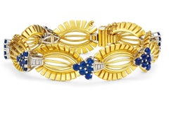 10 Carat Tiffany & Co. Sapphire and Diamond Bracelet