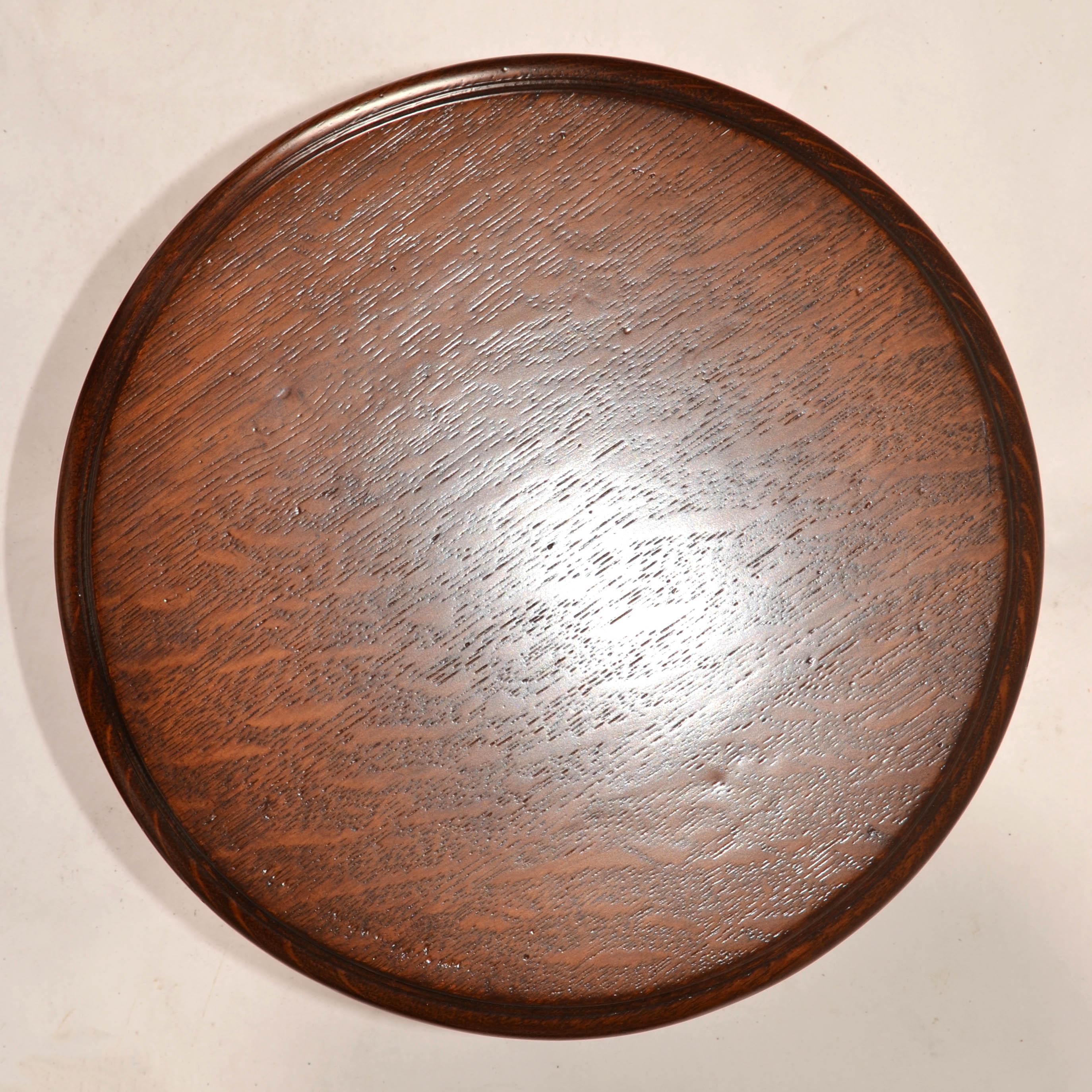 50s Rustic European Taxidermy Oak Top Low Table Bonsai Stand Mid-Century Modern For Sale 2