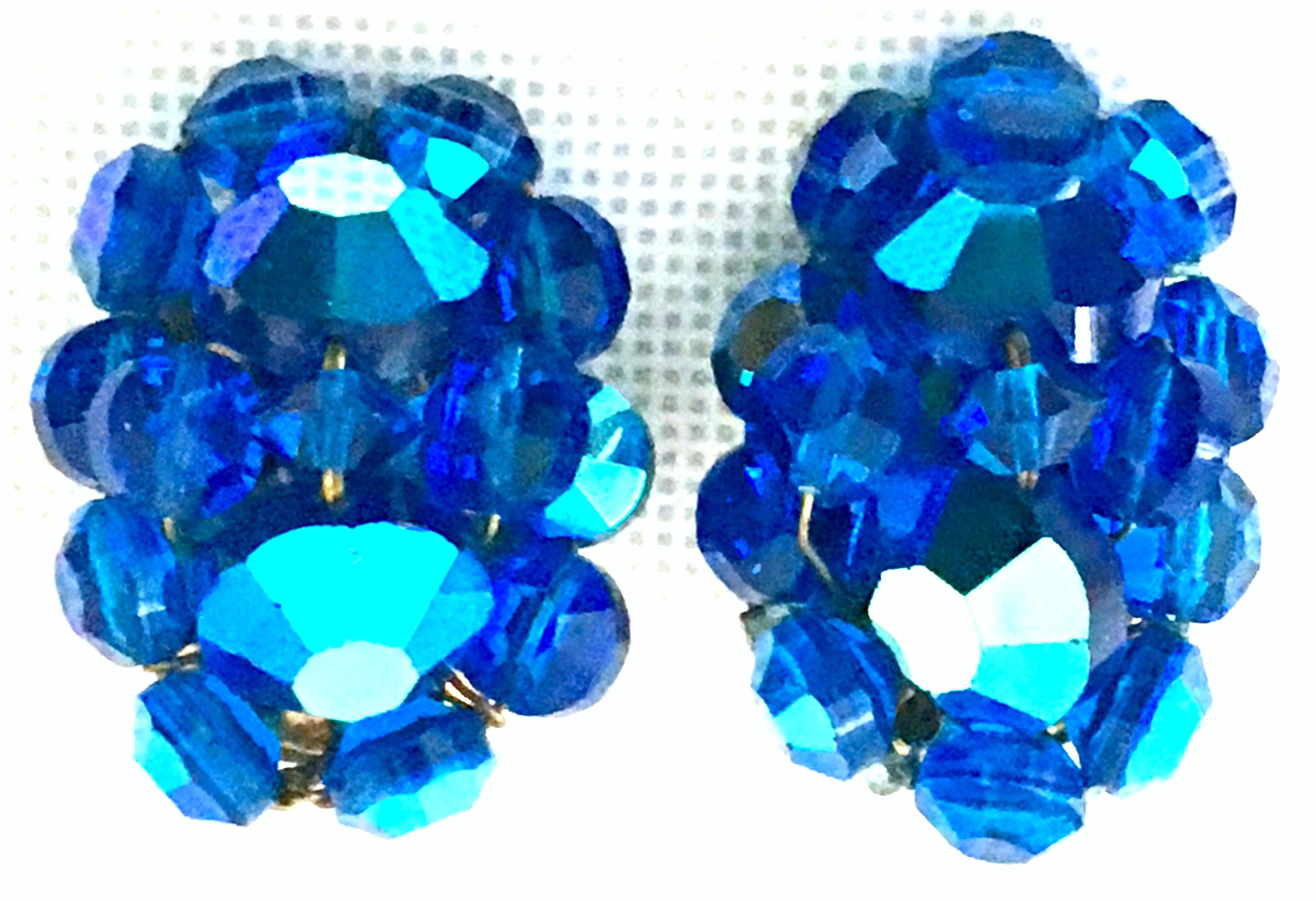 peacock blue earrings