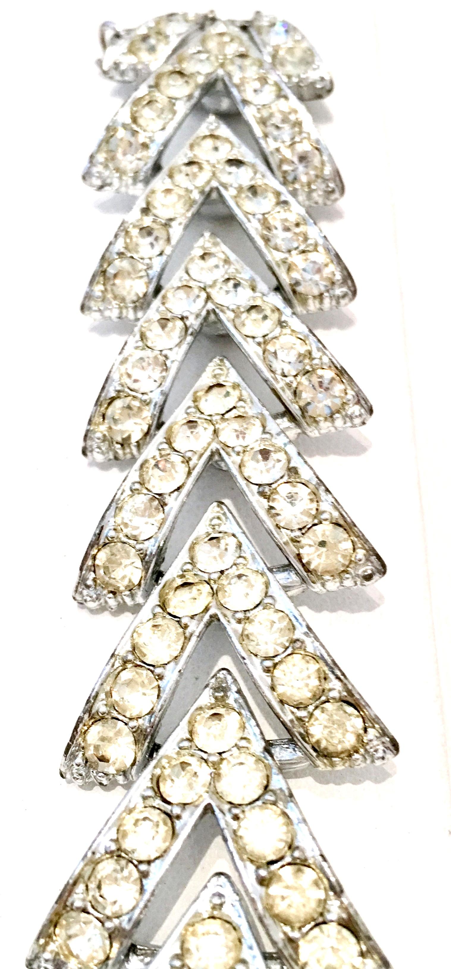 50’S Silver & Swarovski Crystal 