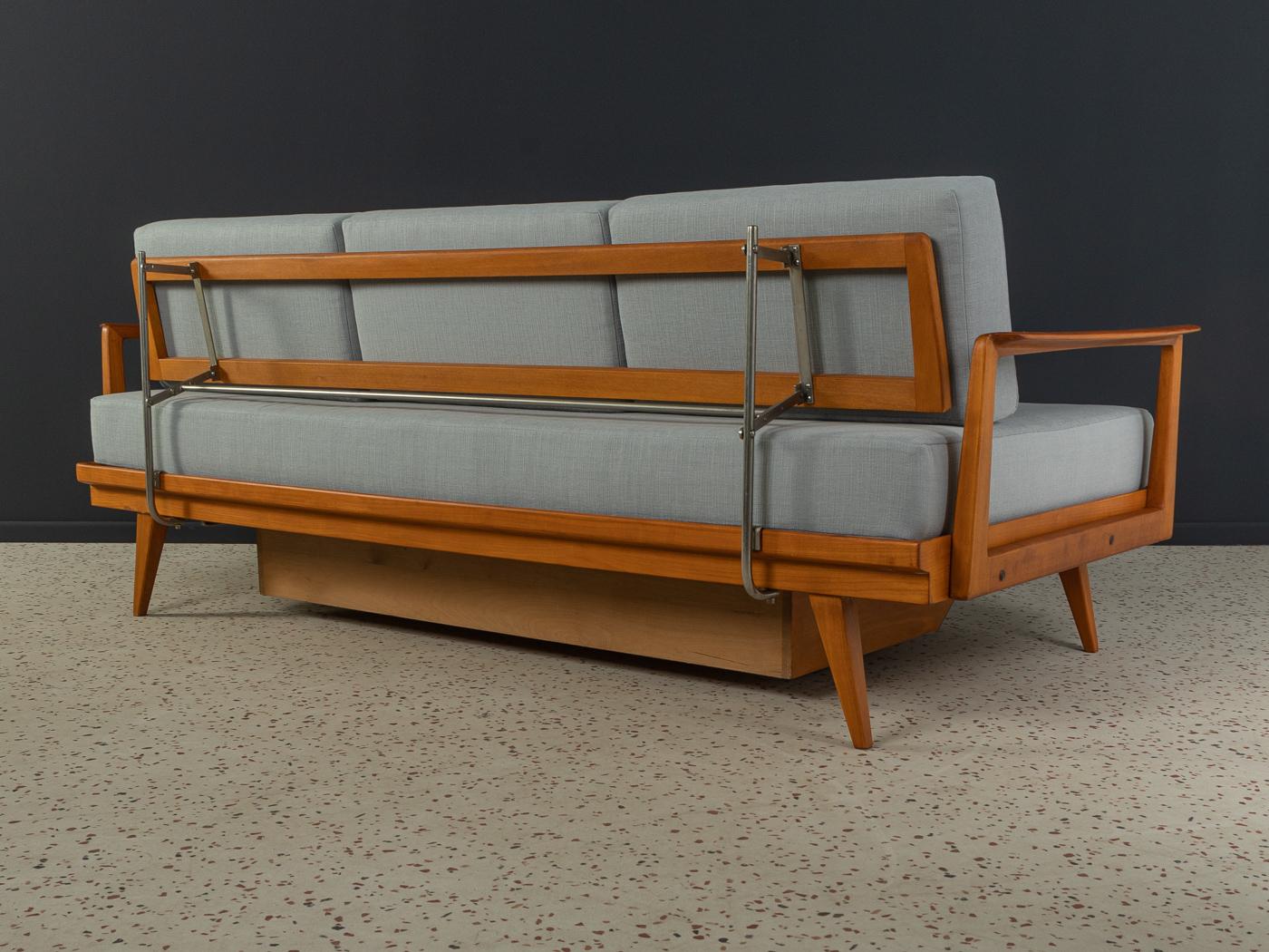 Mid-20th Century 50s Sofa by Knoll Antimott with Drawer