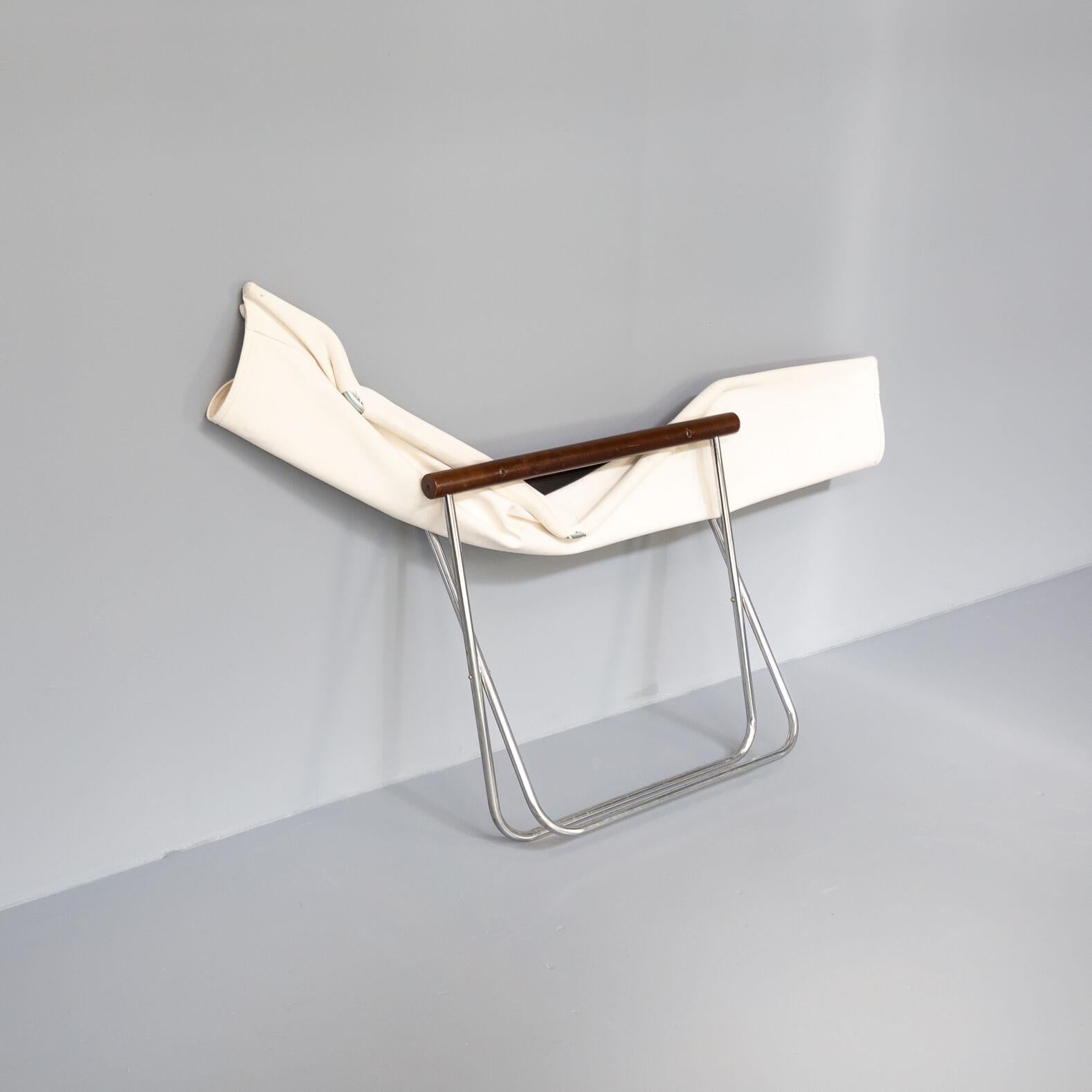 Italian 50s Takeshi Nii ‘NY Chair X’ Folding Chaise Longue for Jox Interni