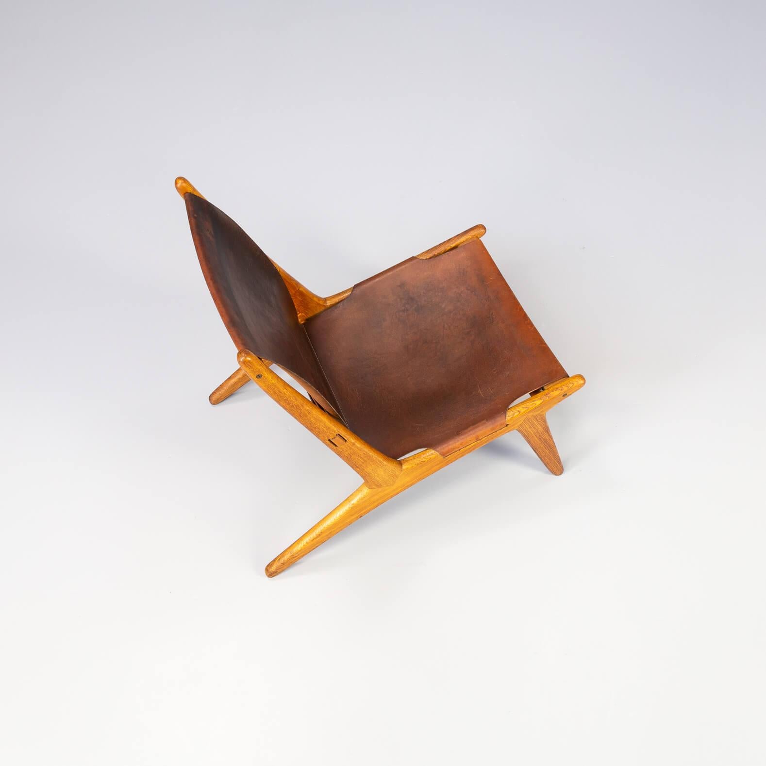50s Uno & Östen Kristiansson Hunting Chair by for Luxus For Sale 1