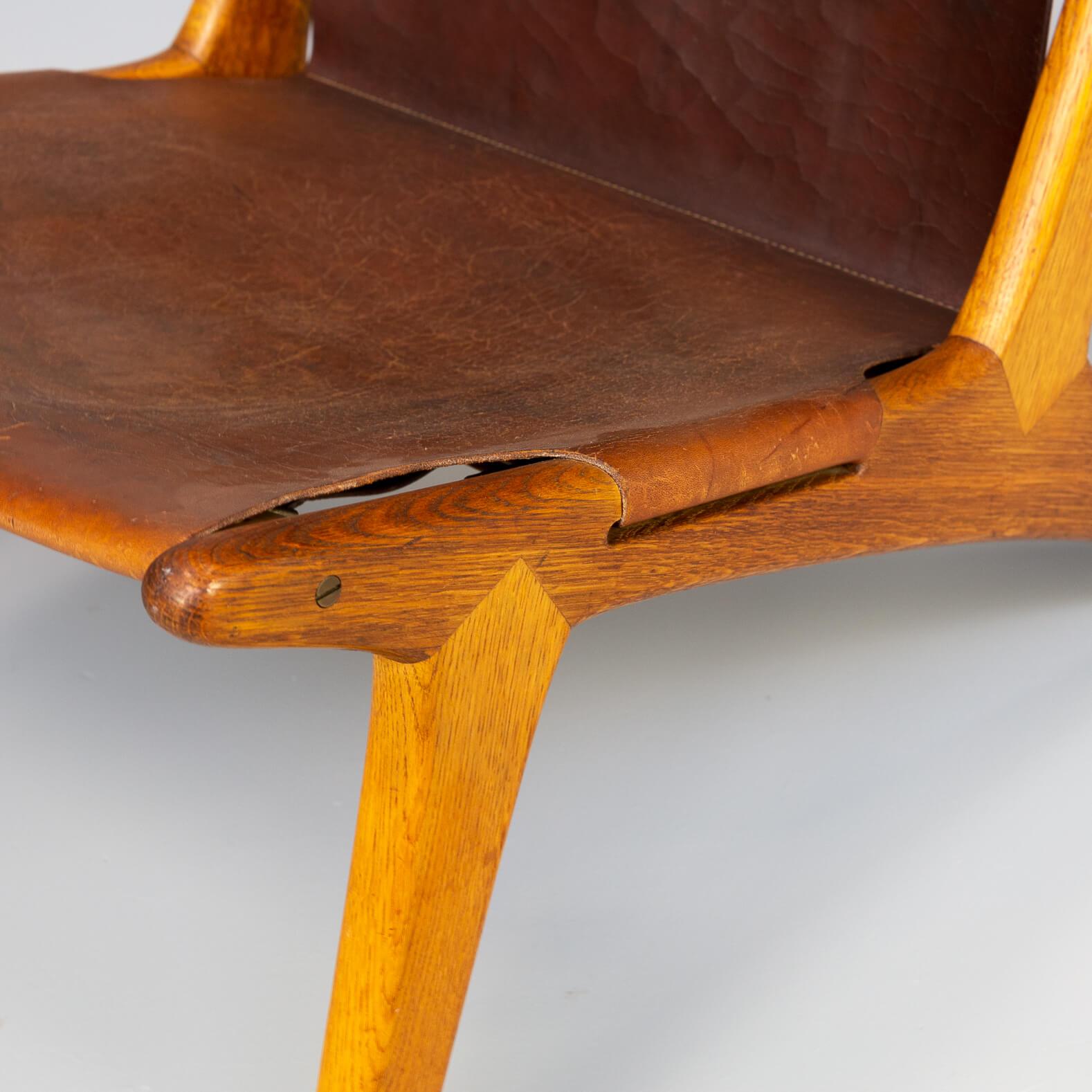 20th Century 50s Uno & Östen Kristiansson Hunting Chair by for Luxus For Sale